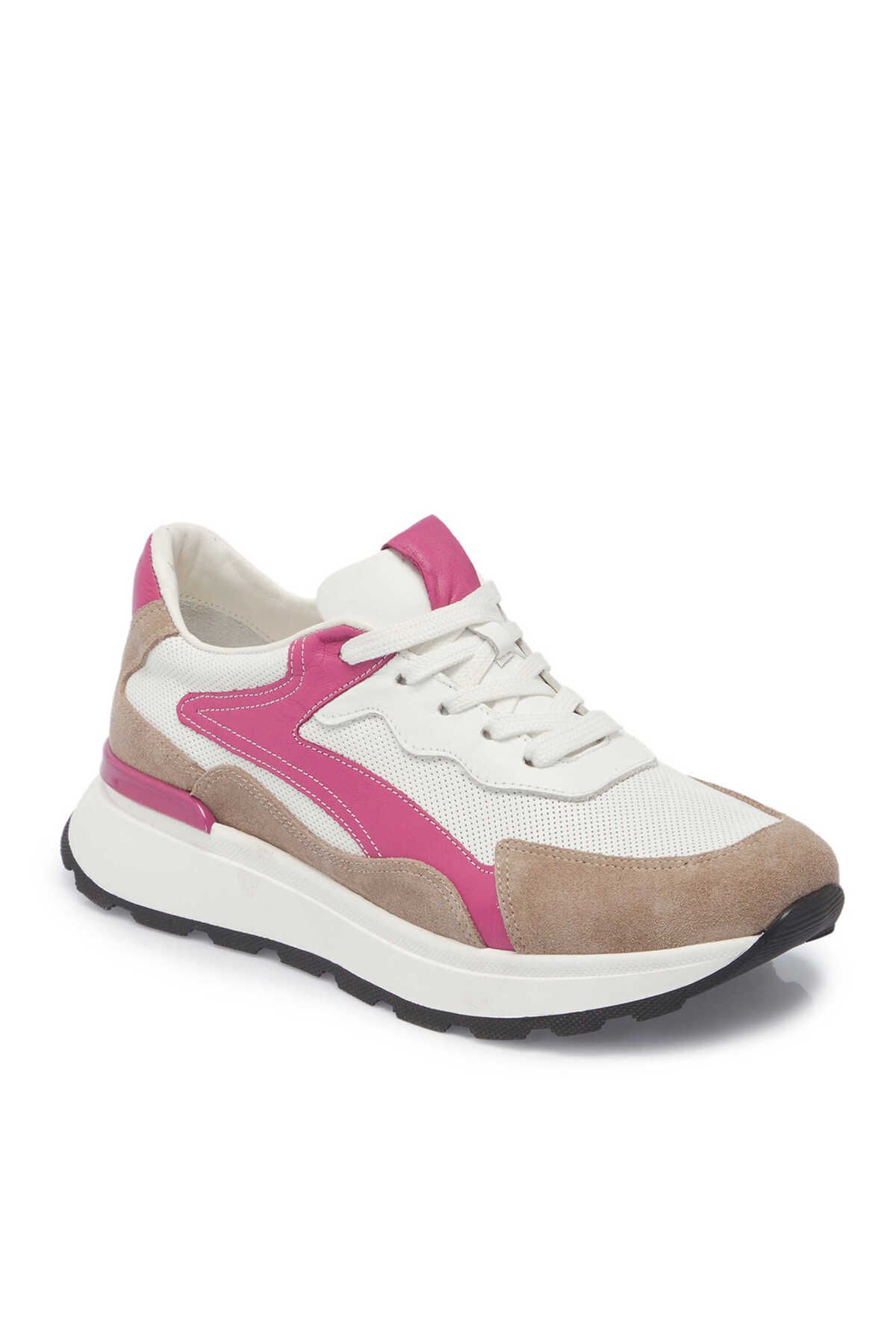Tergan Lila Deri Tekstil Kadın Sneaker - K24I1AY67111-U1W