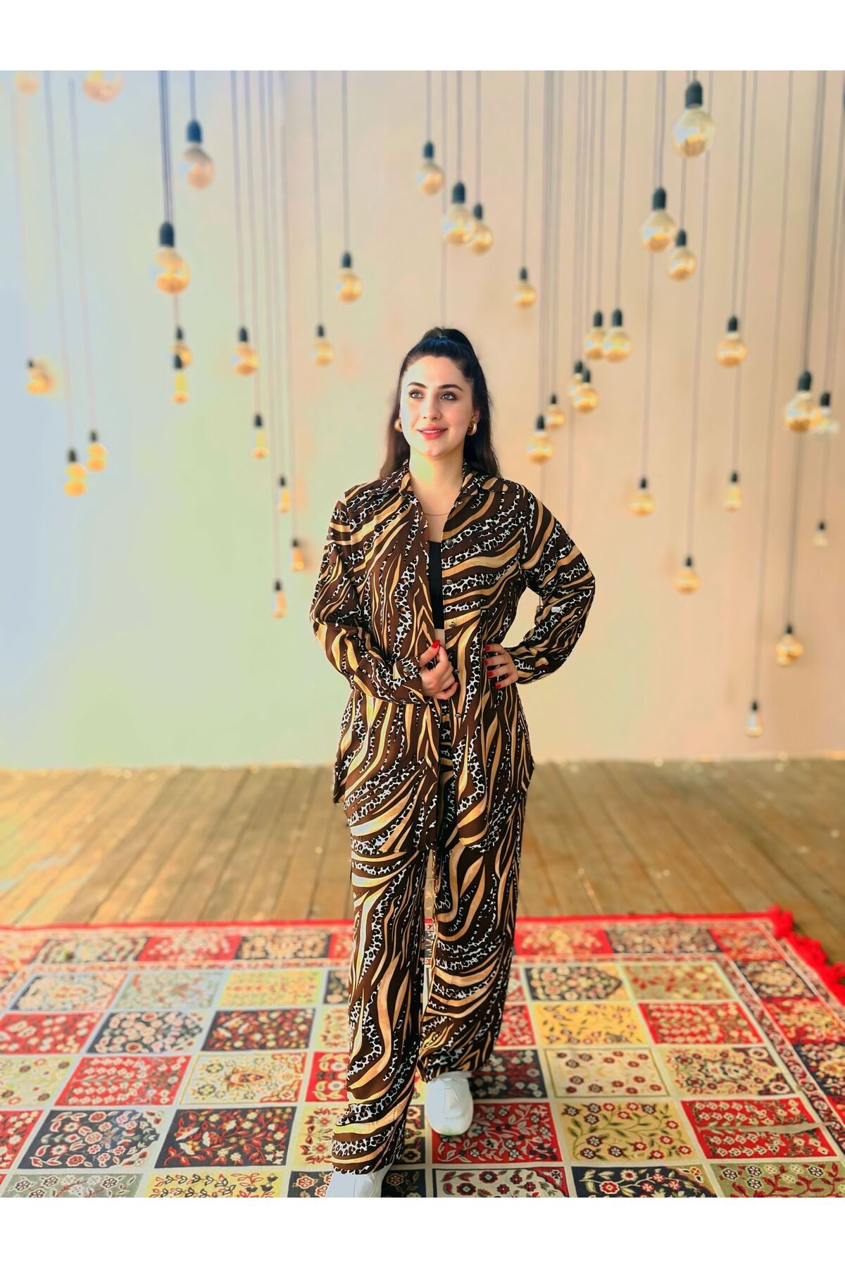 YAMANCAN MODA Viskon Gömlek Pantolon İkili Takım