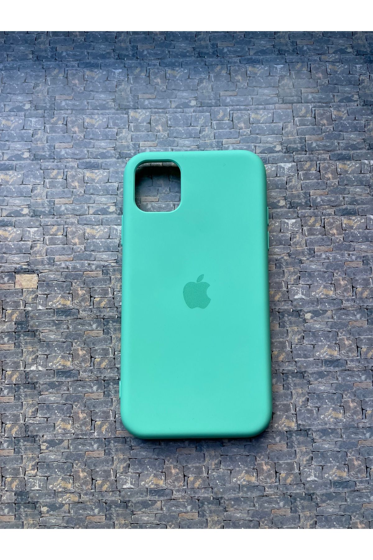 BCNCASE İphone 11 ProMaxLogolu Telefon Kılıfı Yumuşak Silikon Kauçuk İçi Kadife Ince Kılıf ÇizilmezDayanıklı