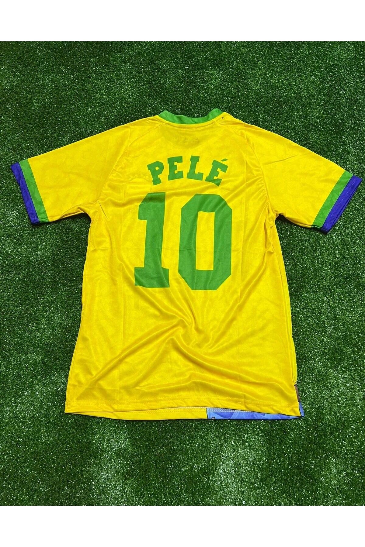 DAYIBALI DÜKKAN DAYIBALI BREZİLYA Pele 10 Kısa Kollu Futbol Forması