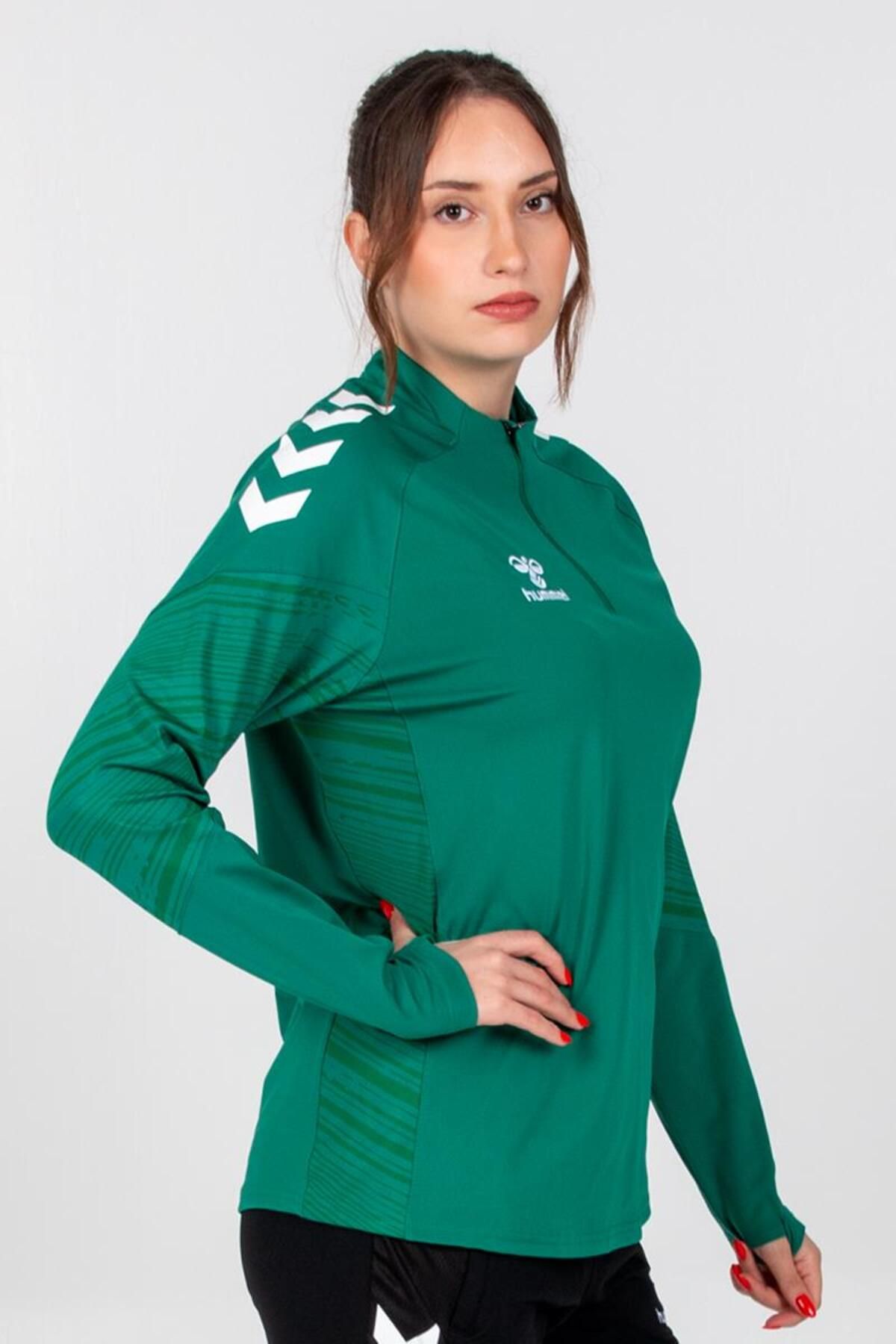 ست گرمکن ورزشی مردانه و زنانه مربی خط سبز اورجینال hummel