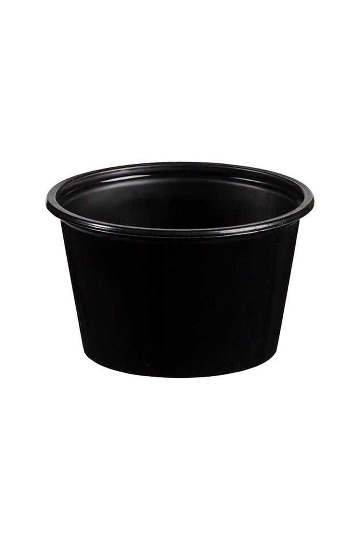 Özge Plastik Siyah Sos Kabı 100 cc - 1000 adet