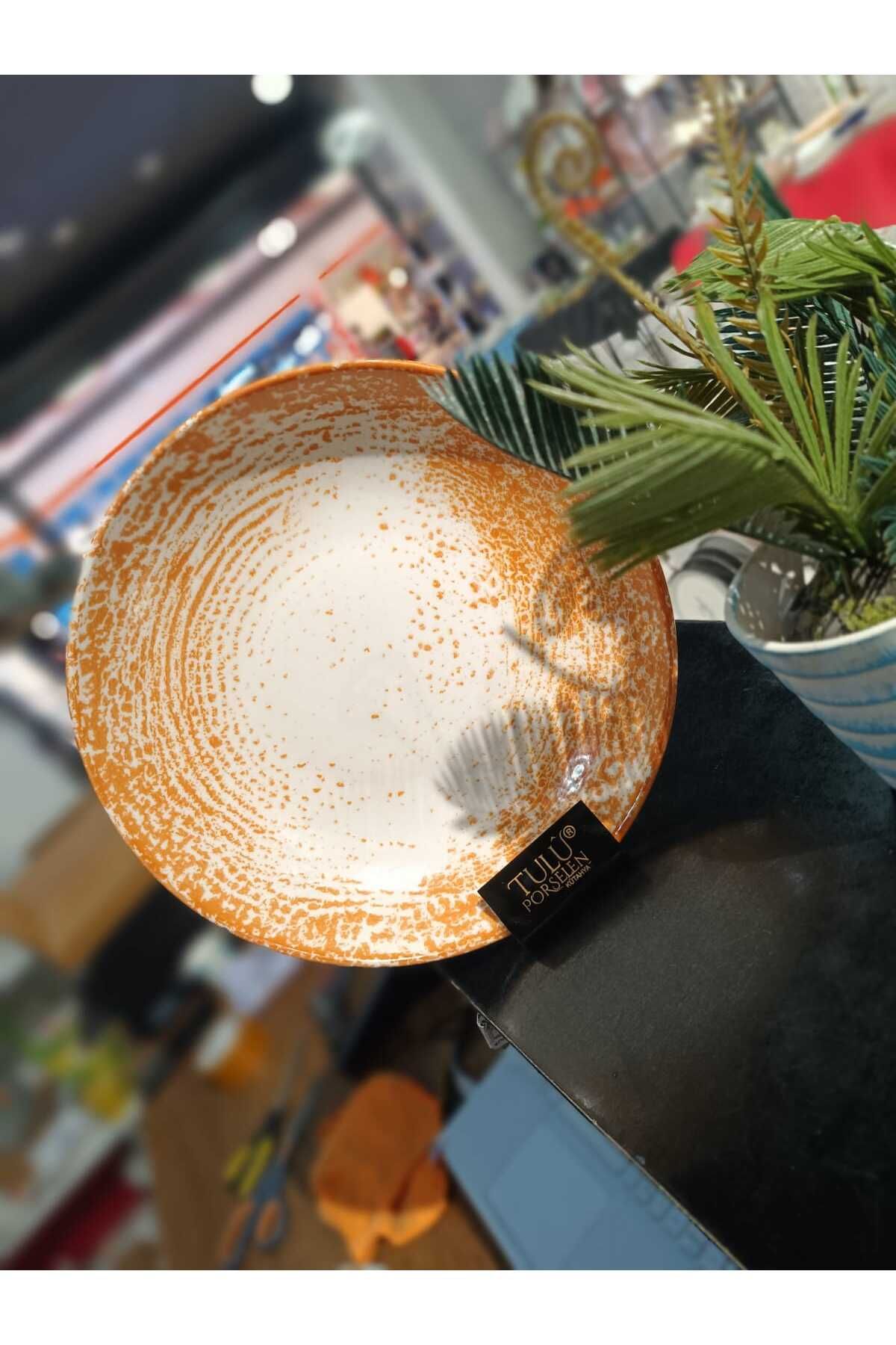Tulü Porselen TULU PORSELEN 25 CM BÜYÜK BOY SALATA &SUNUM TABAĞI