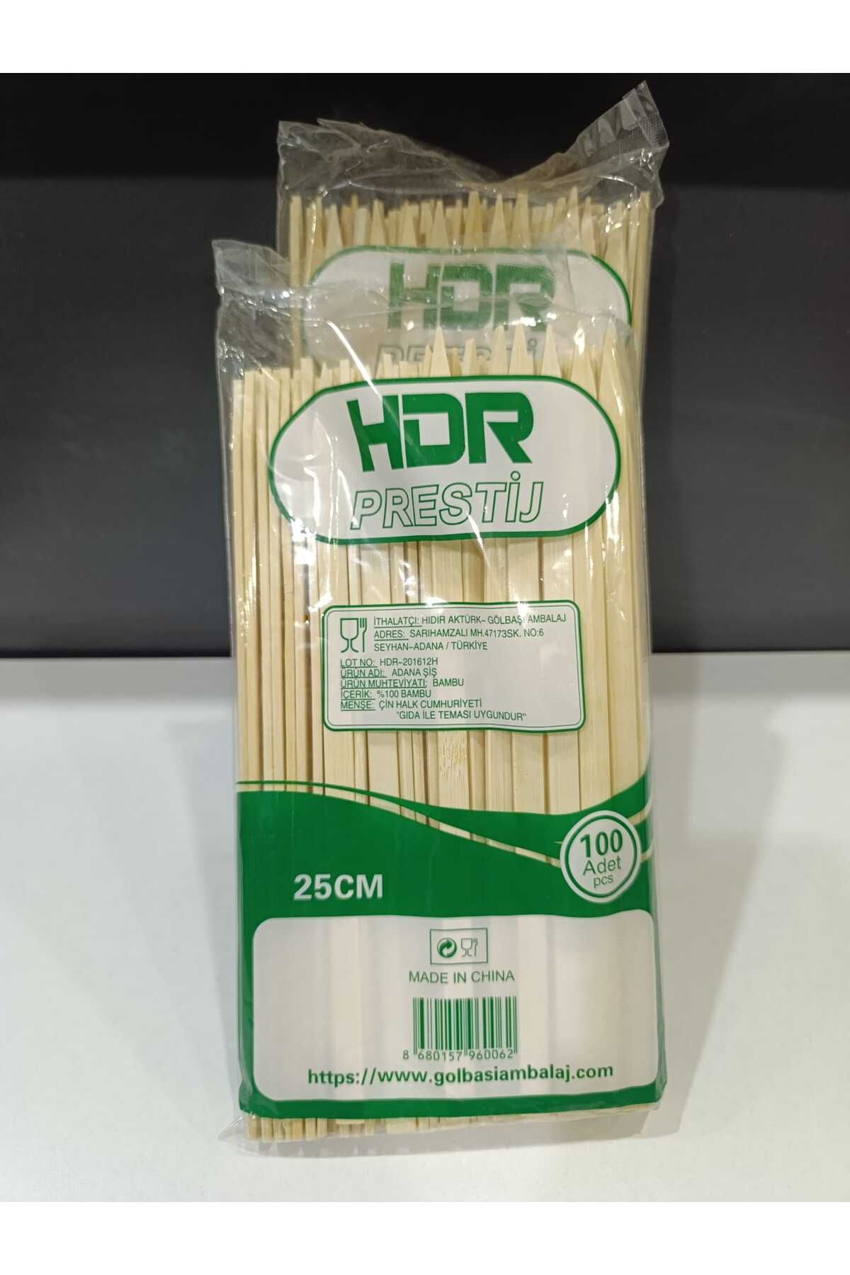 BARREL AMBALAJ 25 CM 100 LÜ AHŞAP ADANA KEBAP ŞİŞİ