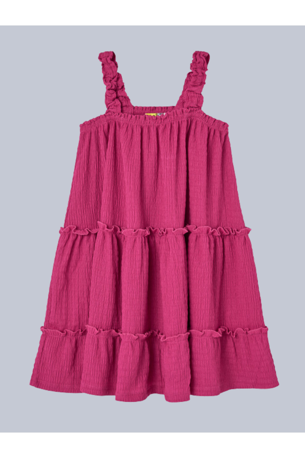 LOSAN-Girl's Strap Dress 7-12 Years Fuchsia 1