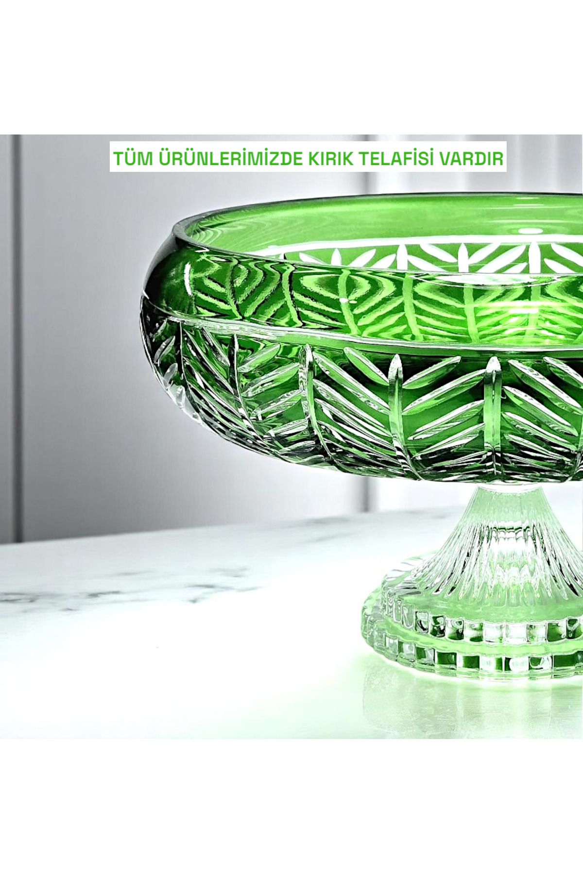 Akden Kristal KESME KRİSTAL DEKOR İSKANDİNAV KASE