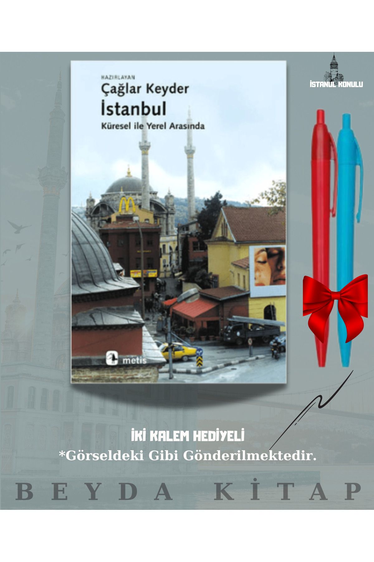 Metis Yayınları İstanbul - Çağlar Keyder - İki Kalem Hediyeli - İSTKTP25