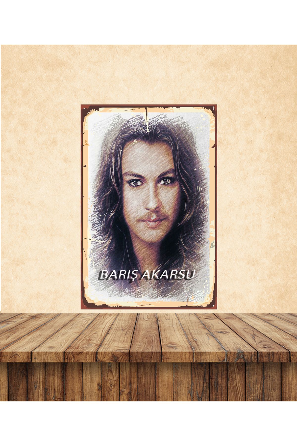 TAKIFİX Barış Akarsu Temalı 20 x 30 CM MDF Tablo