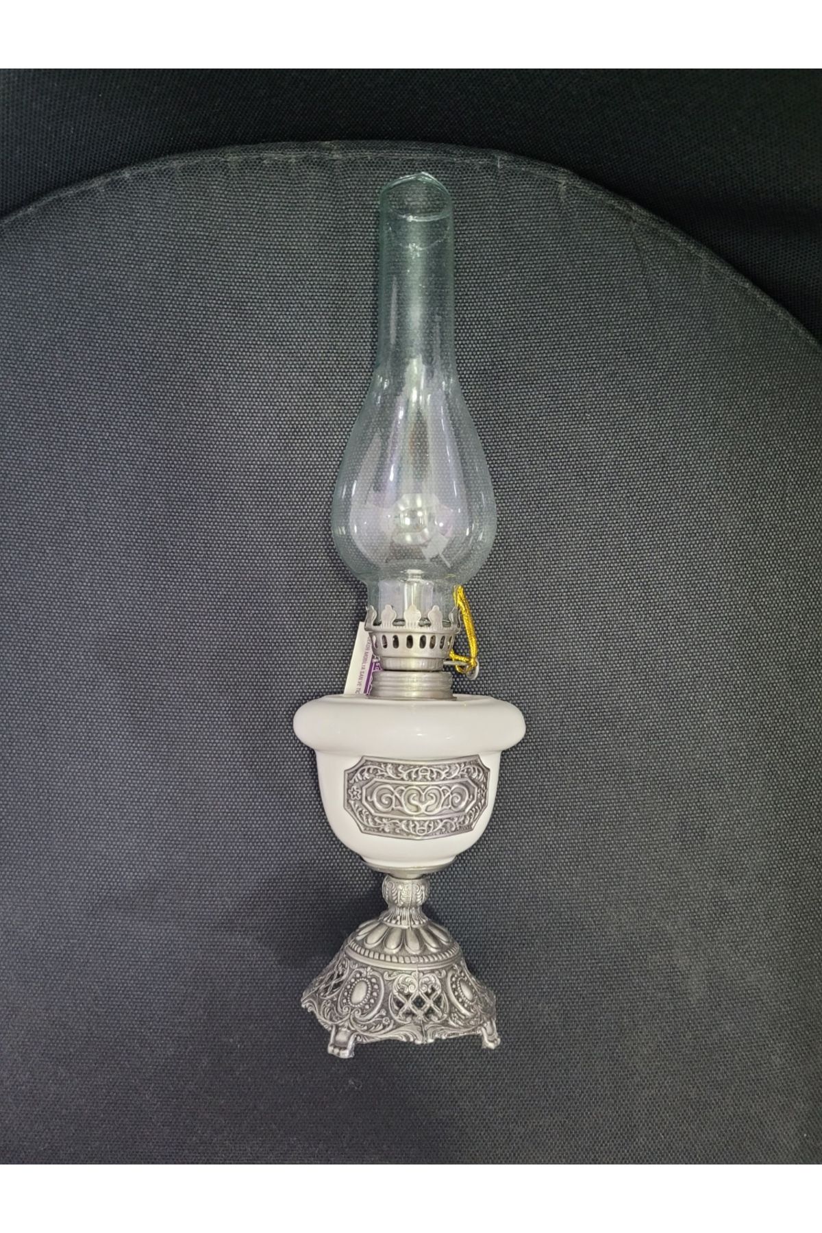 esdekor Cam Metal Gaz Lambası Vintage 30x7cm 1 Adet