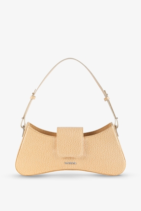 Loventa Ayarlanabilir Askılı Omuz Çantası Greta Açık Sarı
