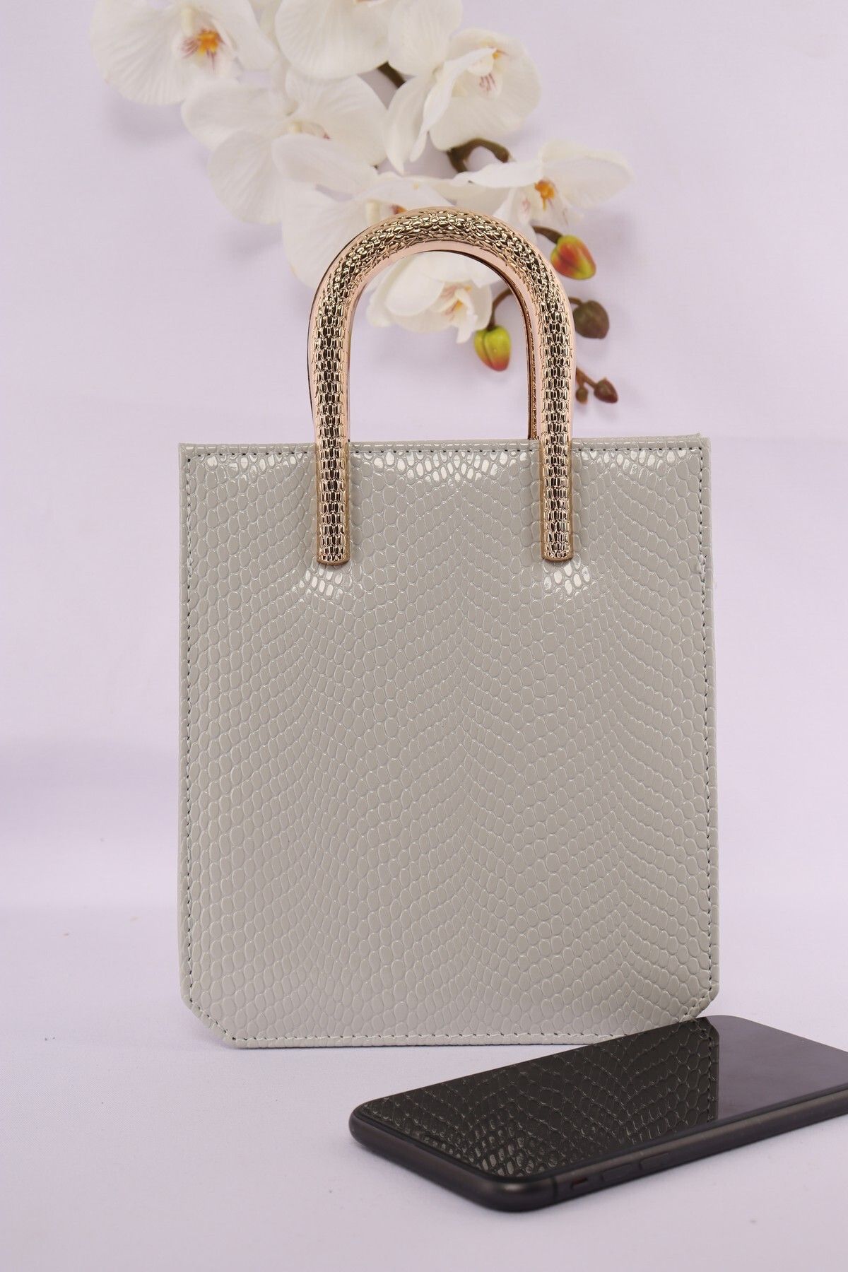 weem bag-Elysara Eb0143 |   Pythons Glowing Snake Handle Portfolio Bag 3