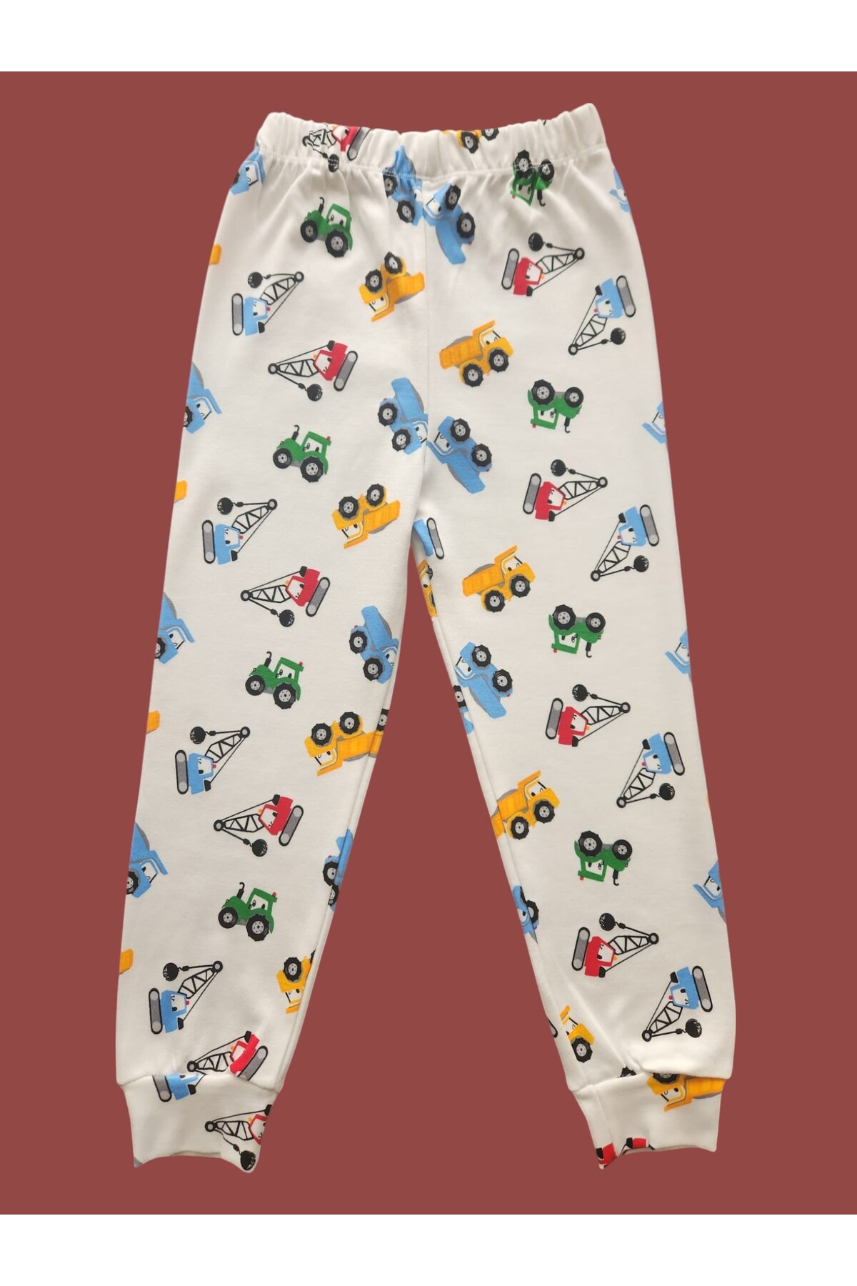 çamaşır bahçesi kendinize iyi bakın Uzun Kollu Desenli Çocuk Pijama Takım #baskılıçocukpijamatakım #çamaşırbahçesi #vinçdesenipijama fotoğrafı 3 (önizleme)