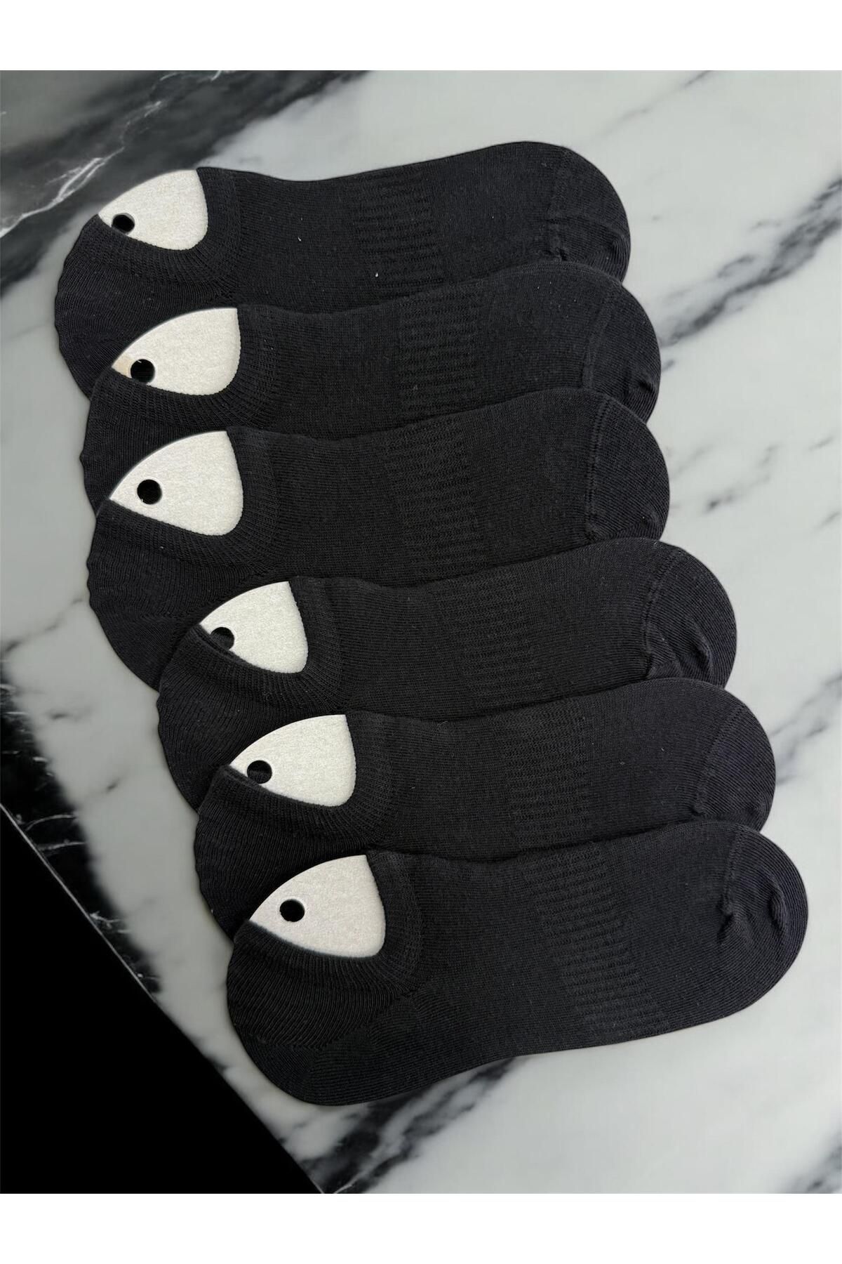 Forever 6'lı Paket Erkek Sneakers Patik Çorap (Silikonlu, Dikişsiz, Kaydırmaz Topuk)