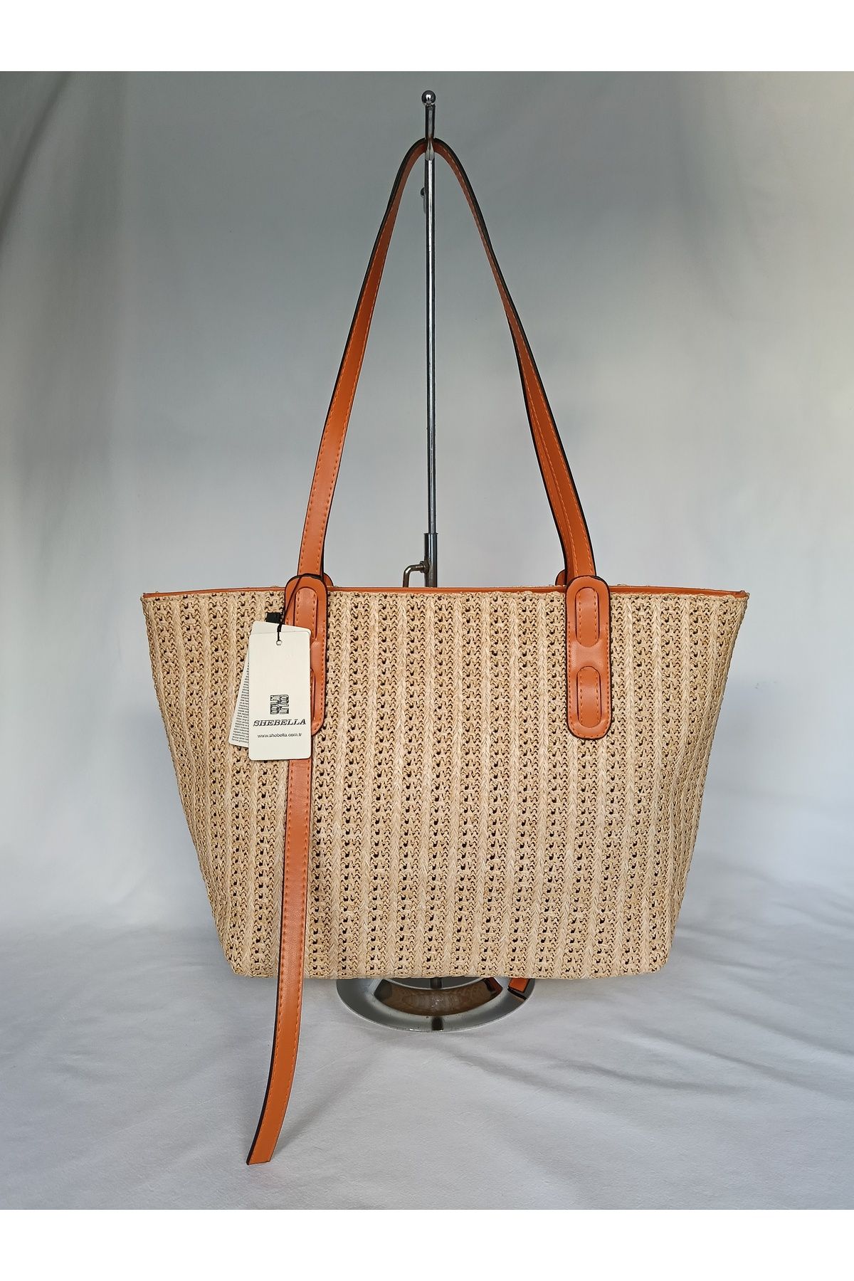 SheBella Bags & Shoes Kadın Özel Hasır Model Büyük Omuz Çantası