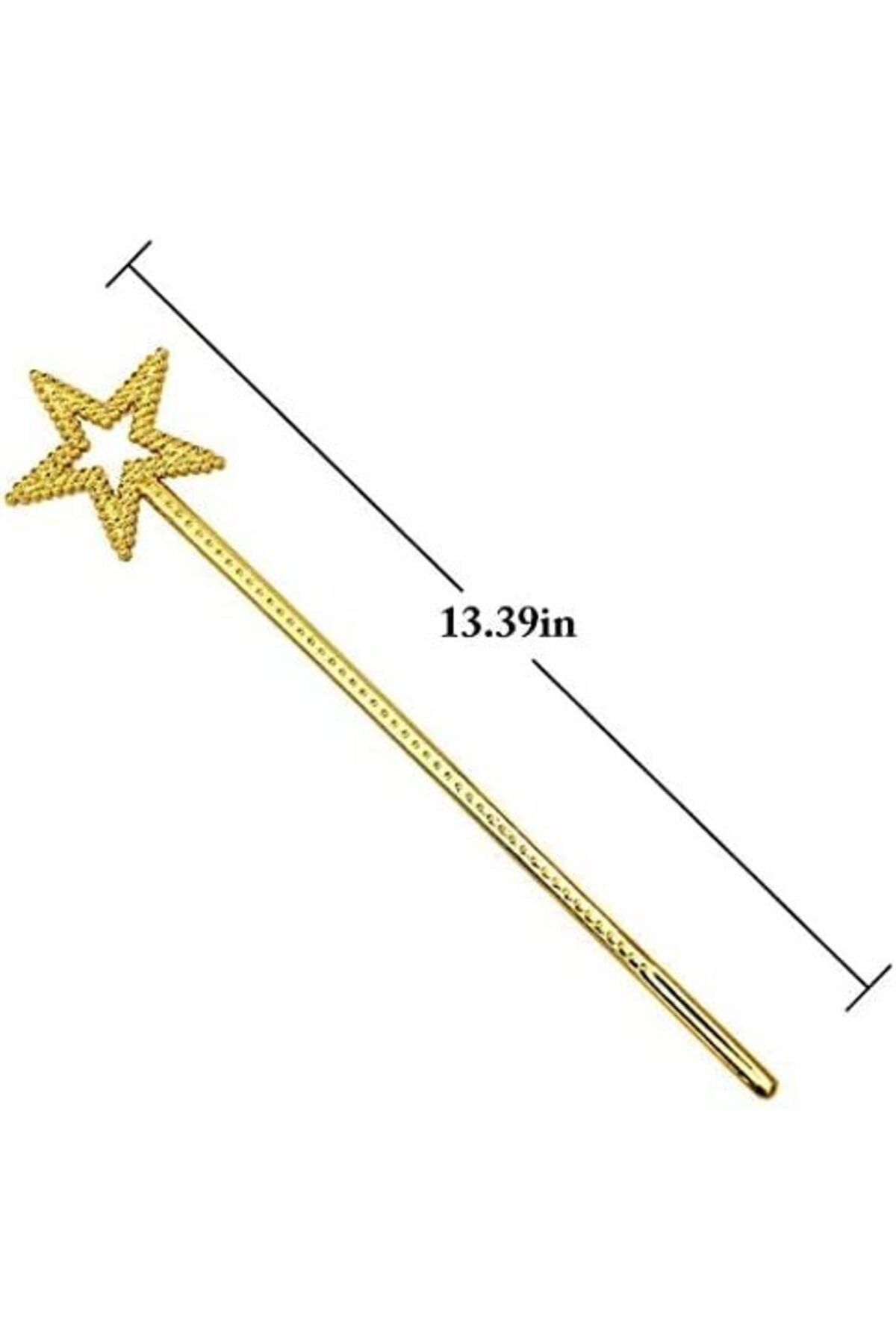 Avantaj Kapıda ® Altın Renk Yıldız Peri Asası Peri Değneği 34 cm 1 Adet (Parti Temalı)
