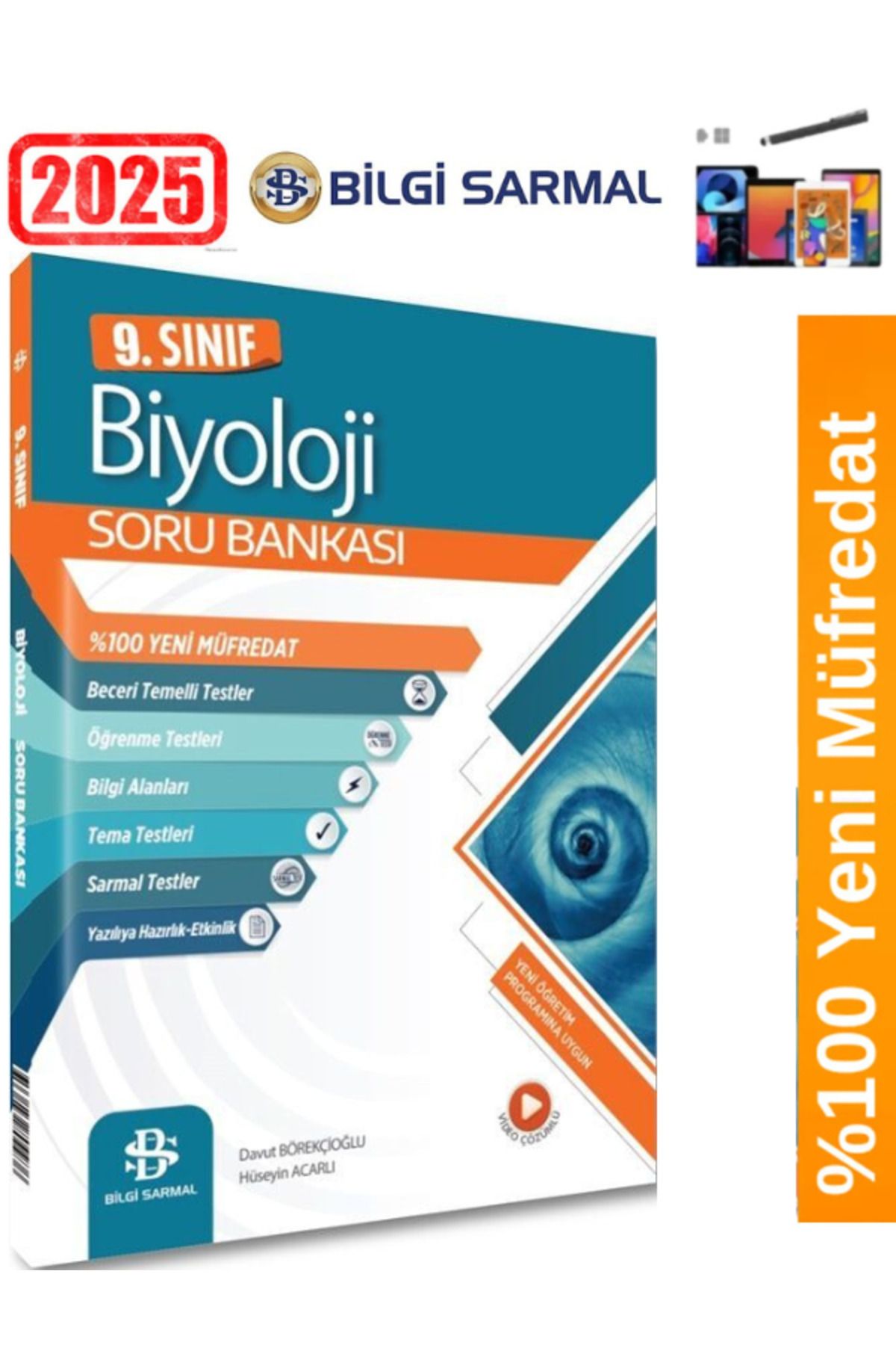 Bilgi Sarmal Yayınları 2025 Güncel 9.Sınıf Biyoloji %100 Yeni Müfredat Soru Bankası+Android Kalem