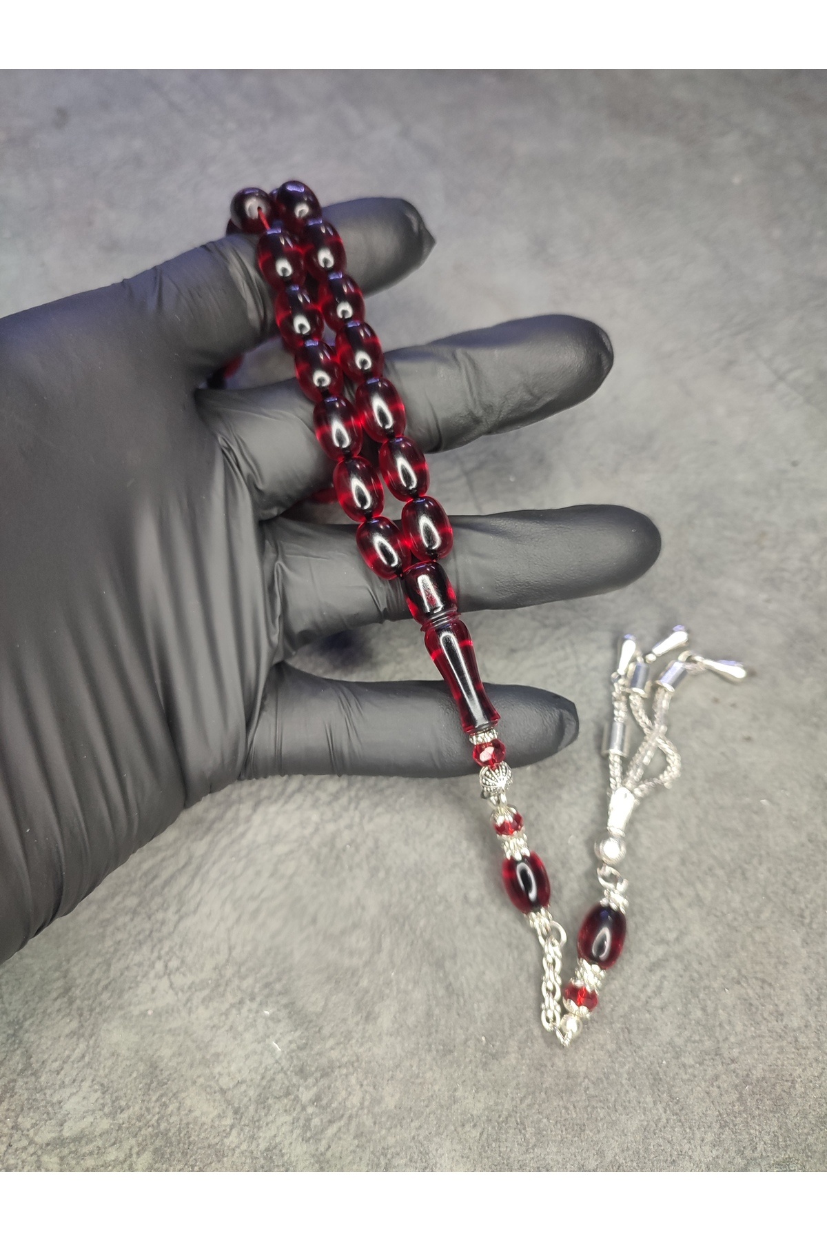 Mos Tespih-Master Work High End Clamping Amber Prayer Beads 4