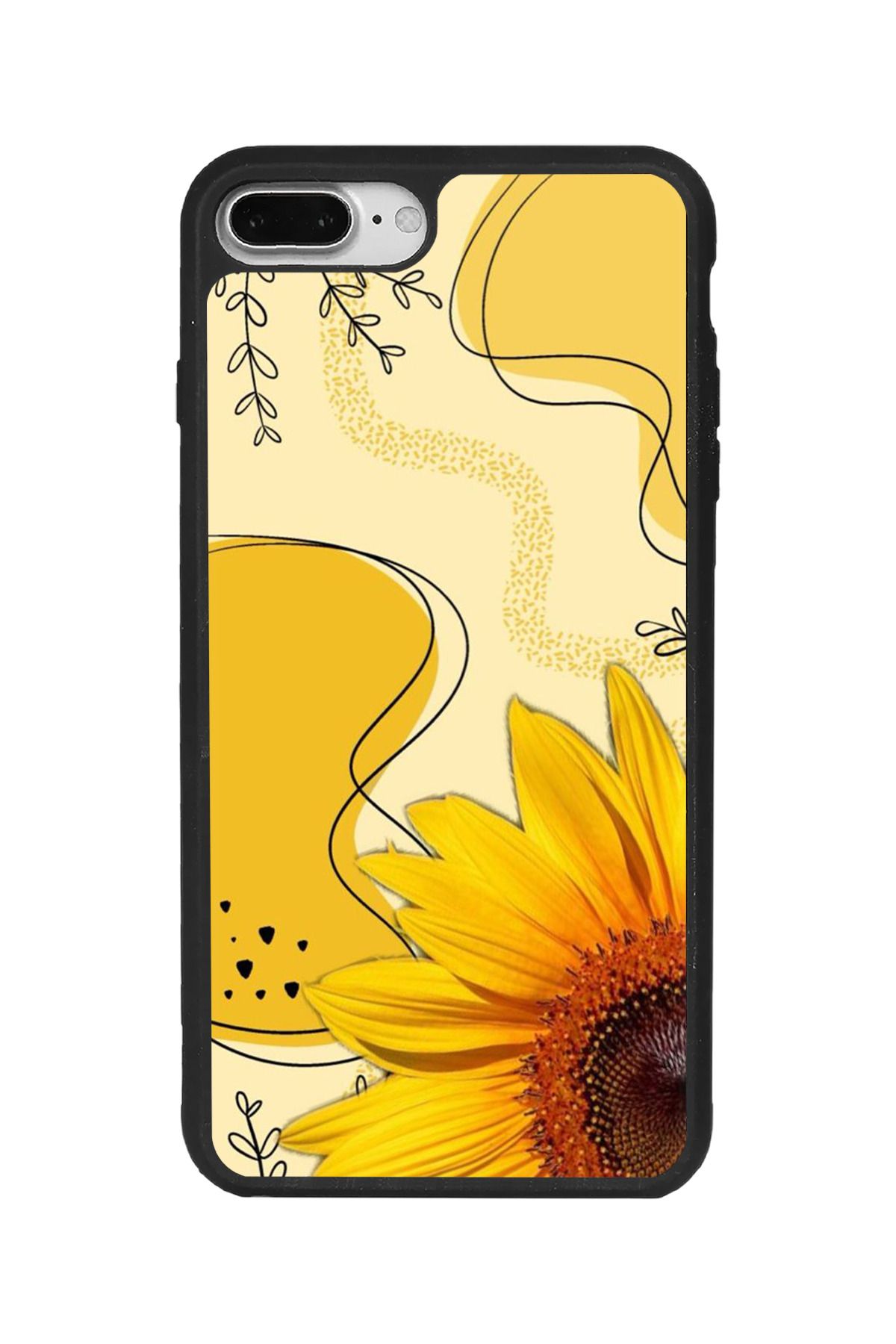 BGAKSESUAR iPhone 7 Plus Uyumlu Mat Siyah Kılıf – Yumuşak Silikon, Koruyucu, Şok Emici Kapak