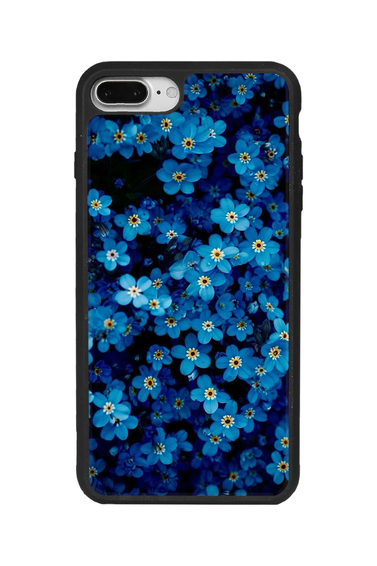 BGAKSESUAR iPhone 7 Plus Uyumlu Mat Siyah Kılıf – Yumuşak Silikon, Koruyucu, Şok Emici Kapak