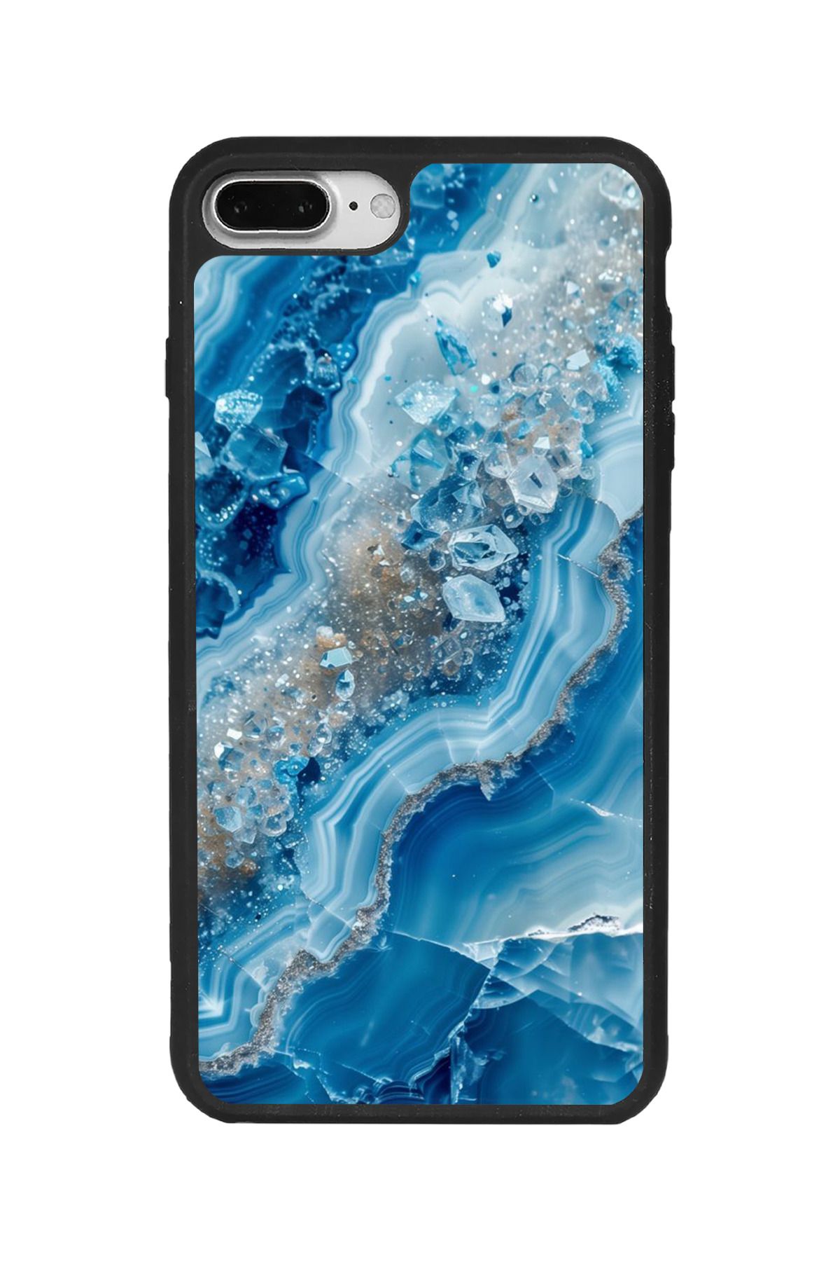 BGAKSESUAR iPhone 8 Plus Uyumlu Mat Kılıf – Yumuşak Silikon, Koruyucu, Şok Emici Kapak
