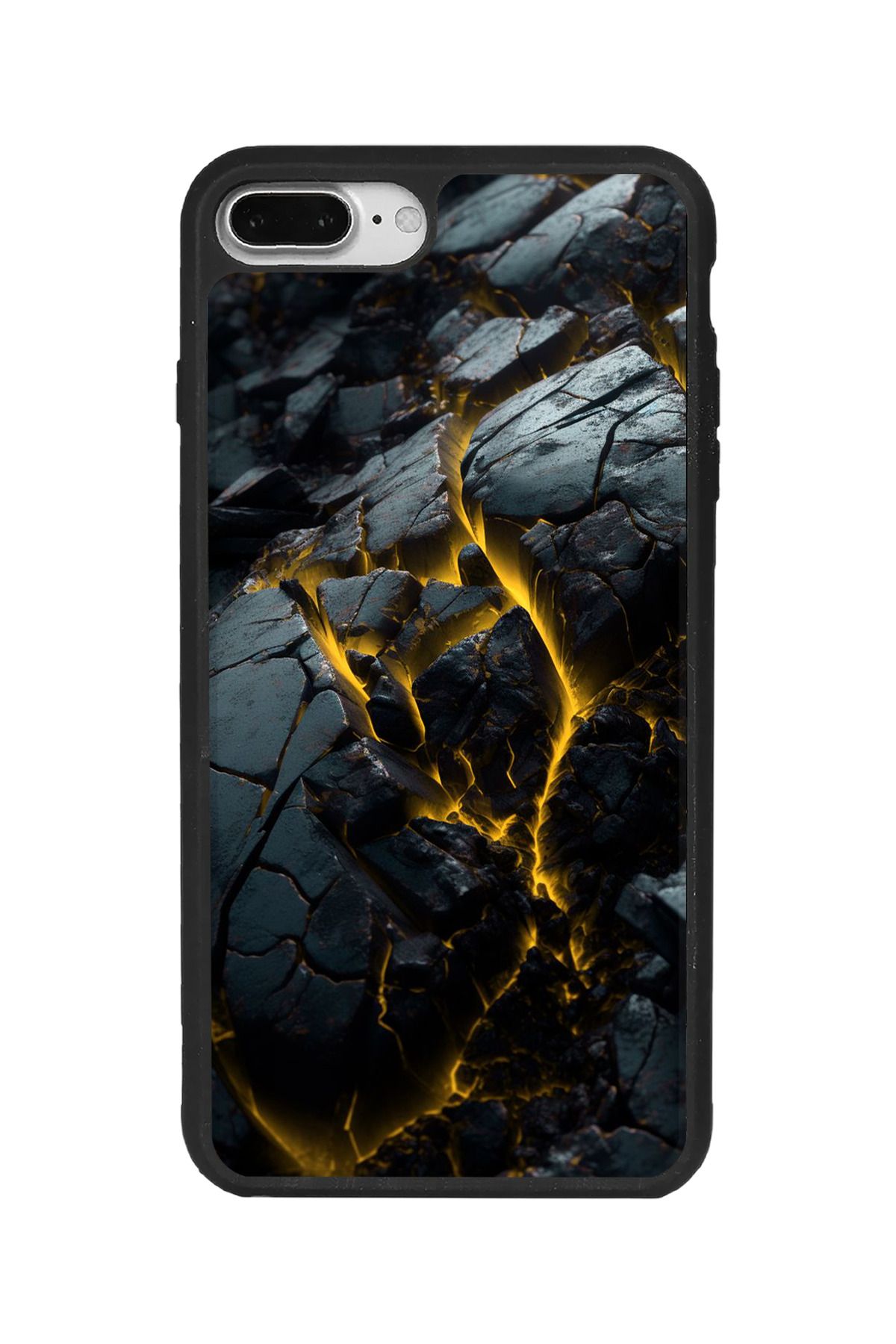 BGAKSESUAR iPhone 7 Plus Uyumlu Mat Siyah Kılıf – Yumuşak Silikon, Koruyucu, Şok Emici Kapak