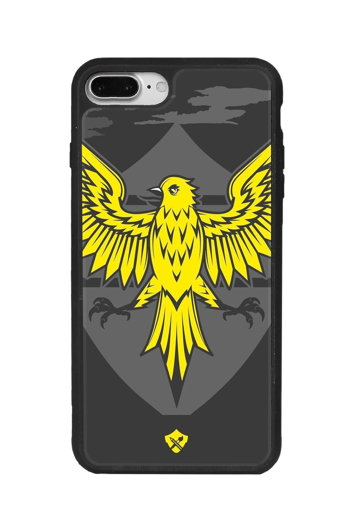 BGAKSESUAR iPhone 8 Plus Uyumlu Mat Siyah Kılıf – Yumuşak Silikon, Koruyucu, Şok Emici Kapak