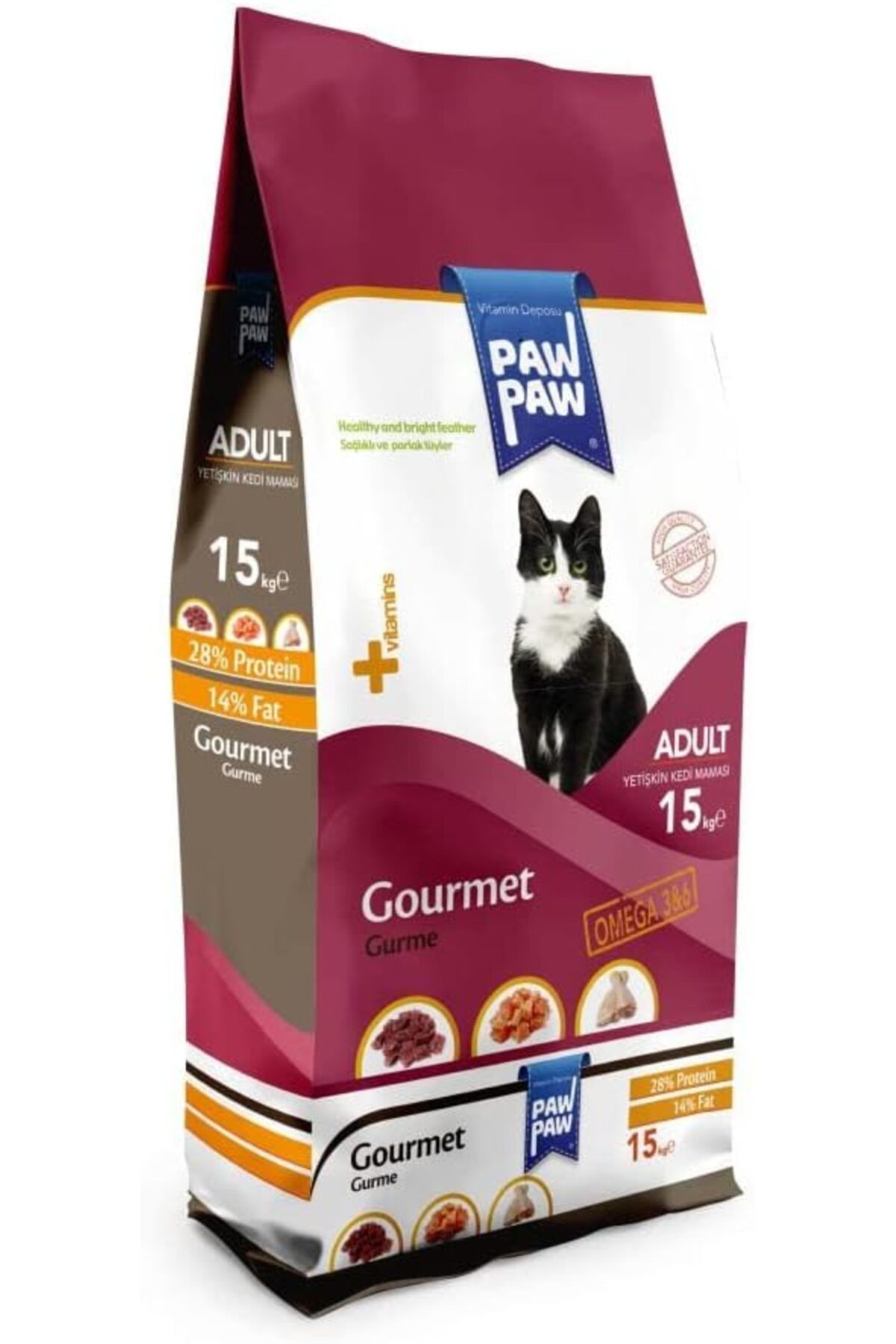 Paw Paw Gurme Yetişkin Kuru Kedi Maması 15 Kg