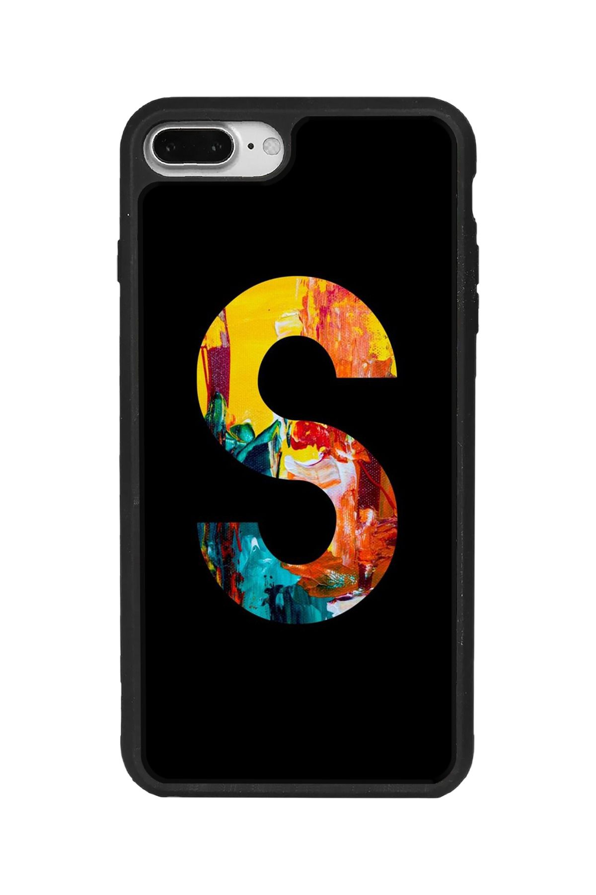 BGAKSESUAR iPhone 7 Plus Uyumlu Mat Siyah Kılıf – Yumuşak Silikon, Koruyucu, Şok Emici Kapak