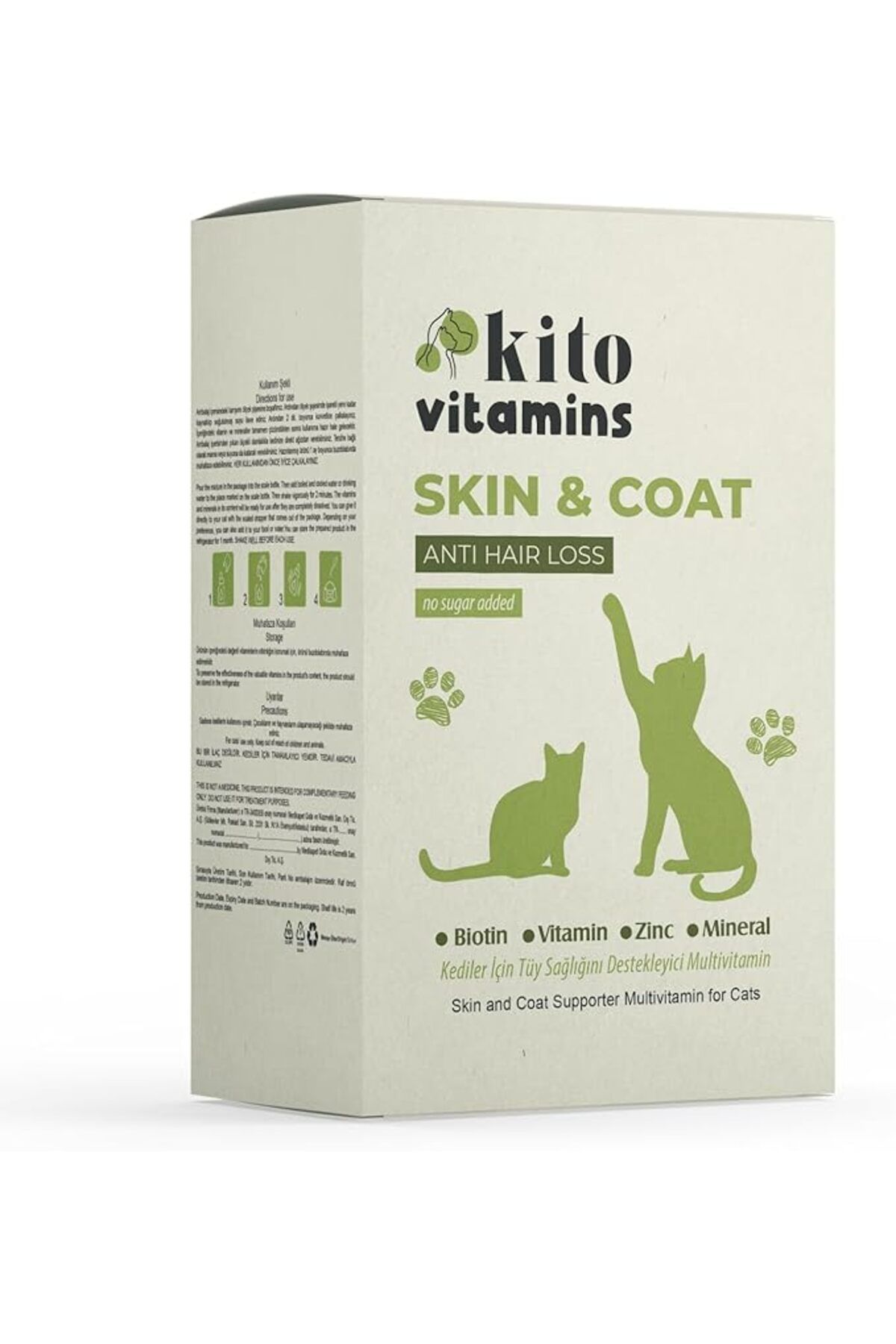 Orqinel Kito Skin & Coat Kediler için Tüy Sağlığını Destekleyici Multivitamin