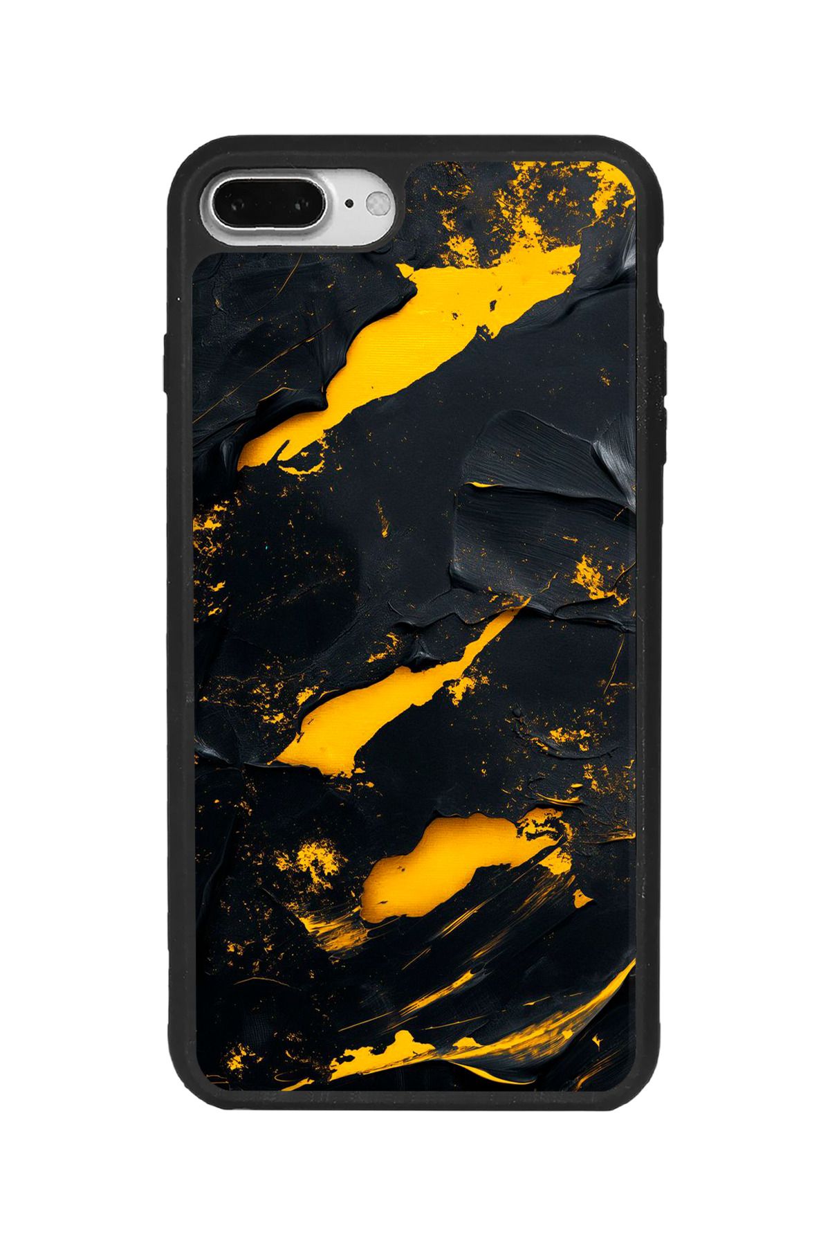 BGAKSESUAR iPhone 7 Plus Uyumlu Mat Siyah Kılıf – Yumuşak Silikon, Koruyucu, Şok Emici Kapak