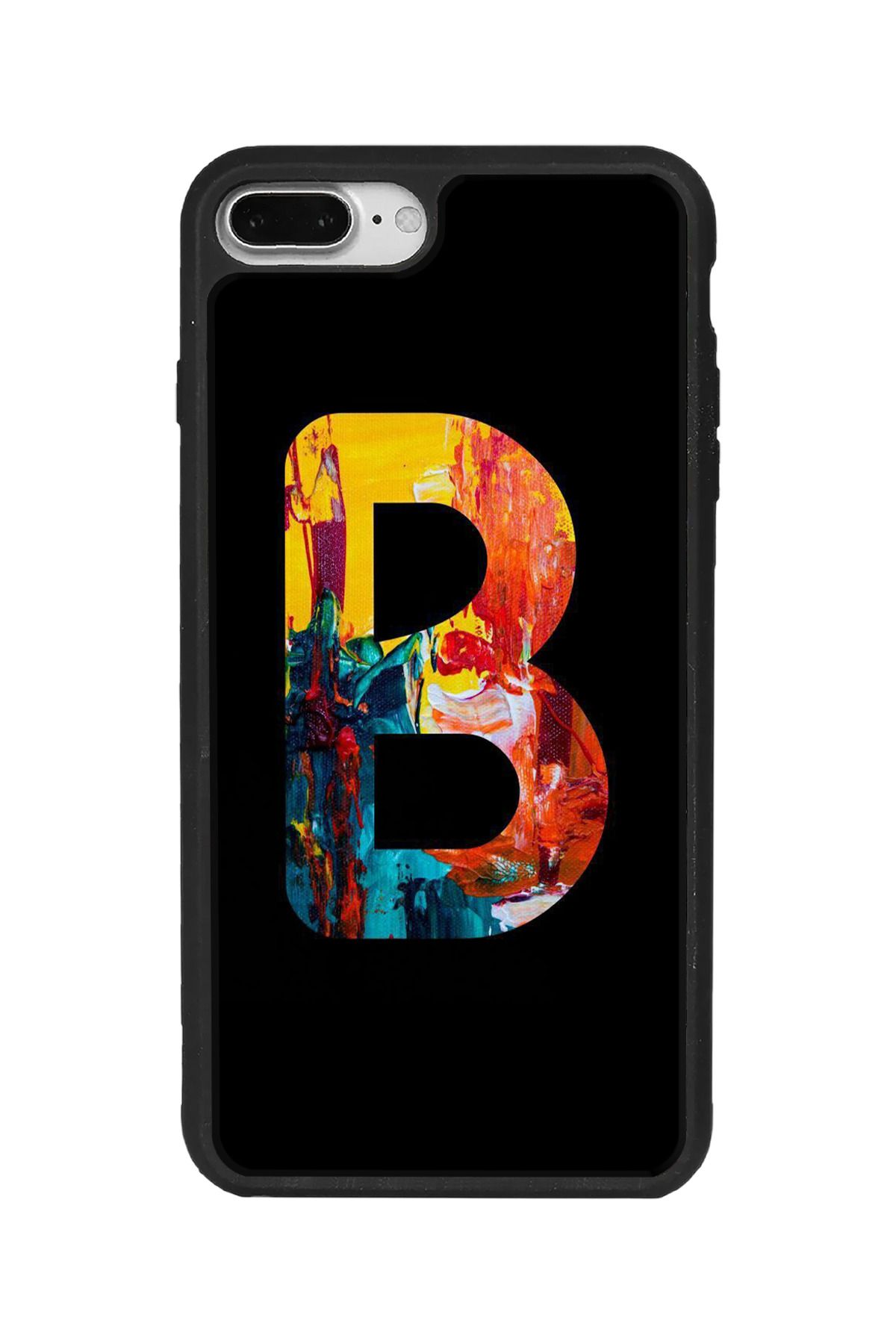 BGAKSESUAR Apple iPhone 8 Plus Uyumlu Mat Siyah Kılıf – Yumuşak Silikon, Koruyucu, Şok Emici Kapak
