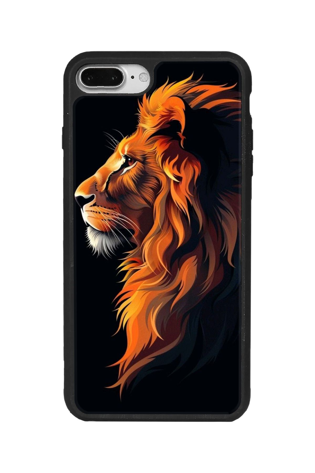 BGAKSESUAR iPhone 8 Plus Uyumlu Mat Siyah Kılıf – Yumuşak Silikon, Koruyucu, Şok Emici Kapak