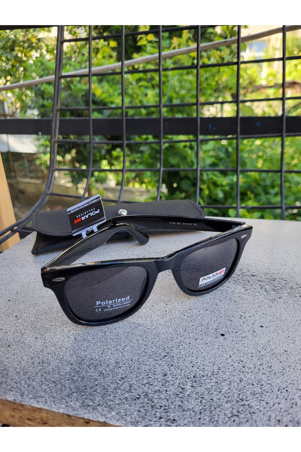 Rainwalker Wayfarer Model Polarized özel cam Özel kılıflı Unisex Gözlük