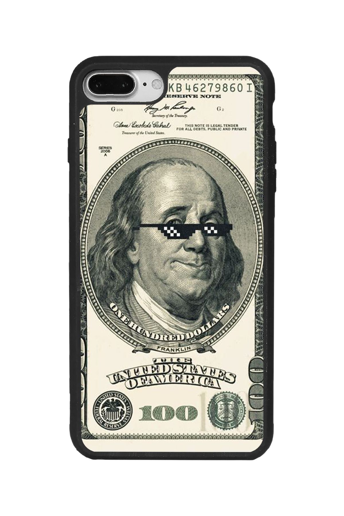 BGAKSESUAR iPhone 7 Plus Uyumlu Mat Siyah Kılıf – Yumuşak Silikon, Koruyucu, Şok Emici Kapak