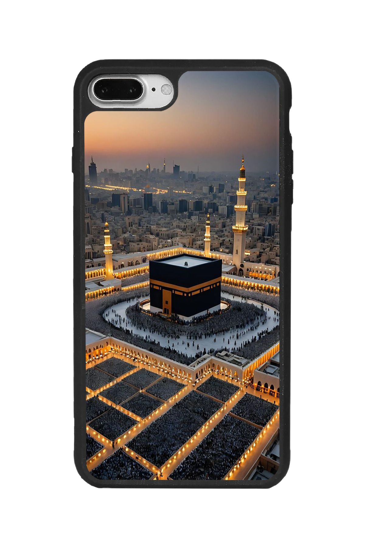 BGAKSESUAR iPhone 7 Plus Uyumlu Mat Siyah Kılıf – Yumuşak Silikon, Koruyucu, Şok Emici Kapak