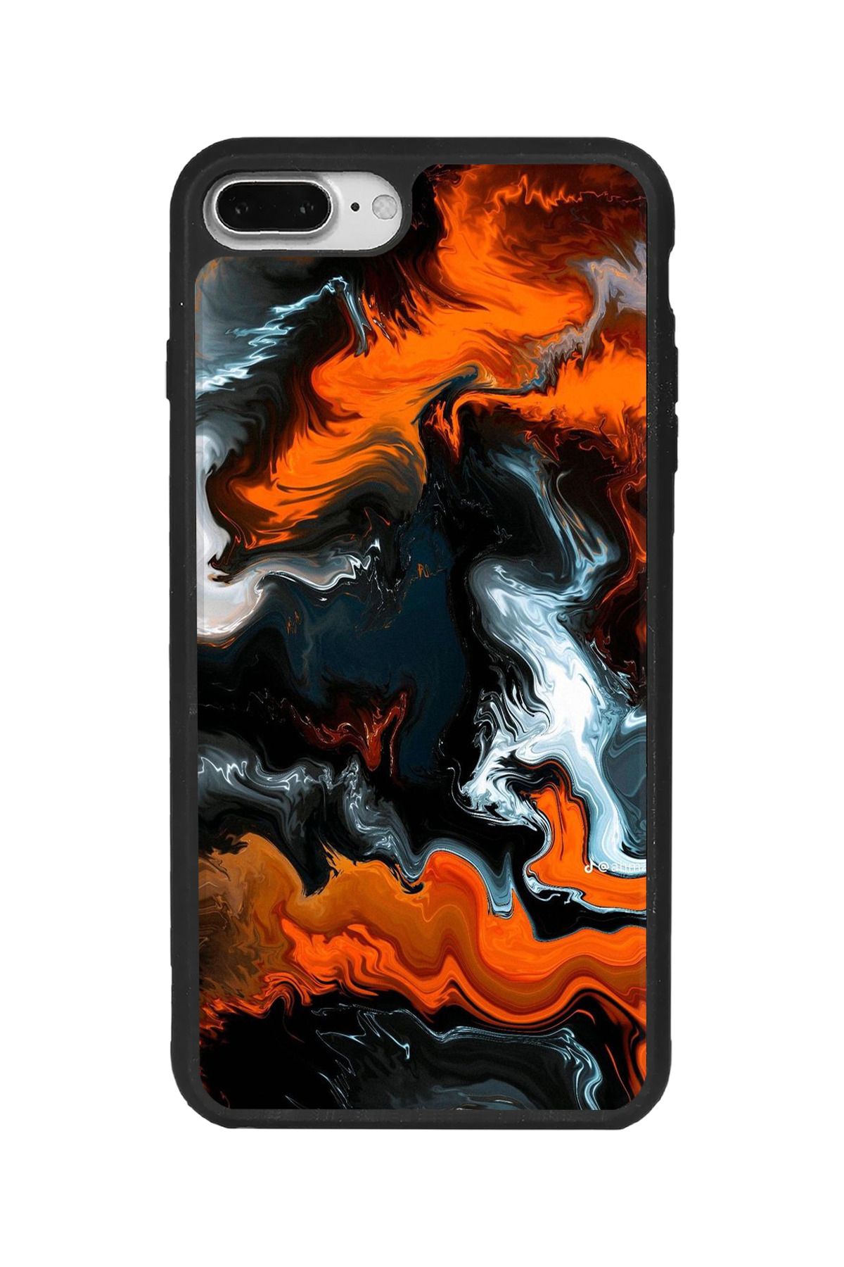 BGAKSESUAR iPhone 7 Plus Uyumlu Mat Siyah Kılıf – Yumuşak Silikon, Koruyucu, Şok Emici Kapak