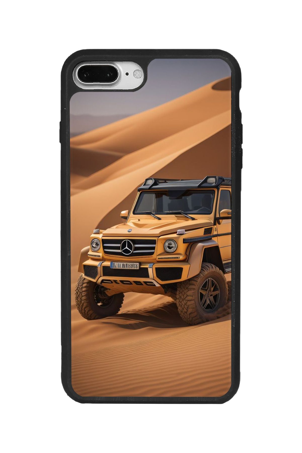 BGAKSESUAR iPhone 7 Plus Uyumlu Mat Siyah Kılıf – Yumuşak Silikon, Koruyucu, Şok Emici Kapak