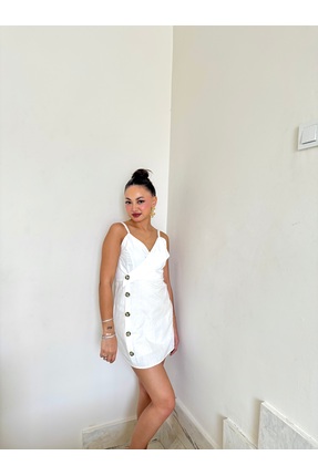 Gamze Ege Fashion Beyaz elbise
