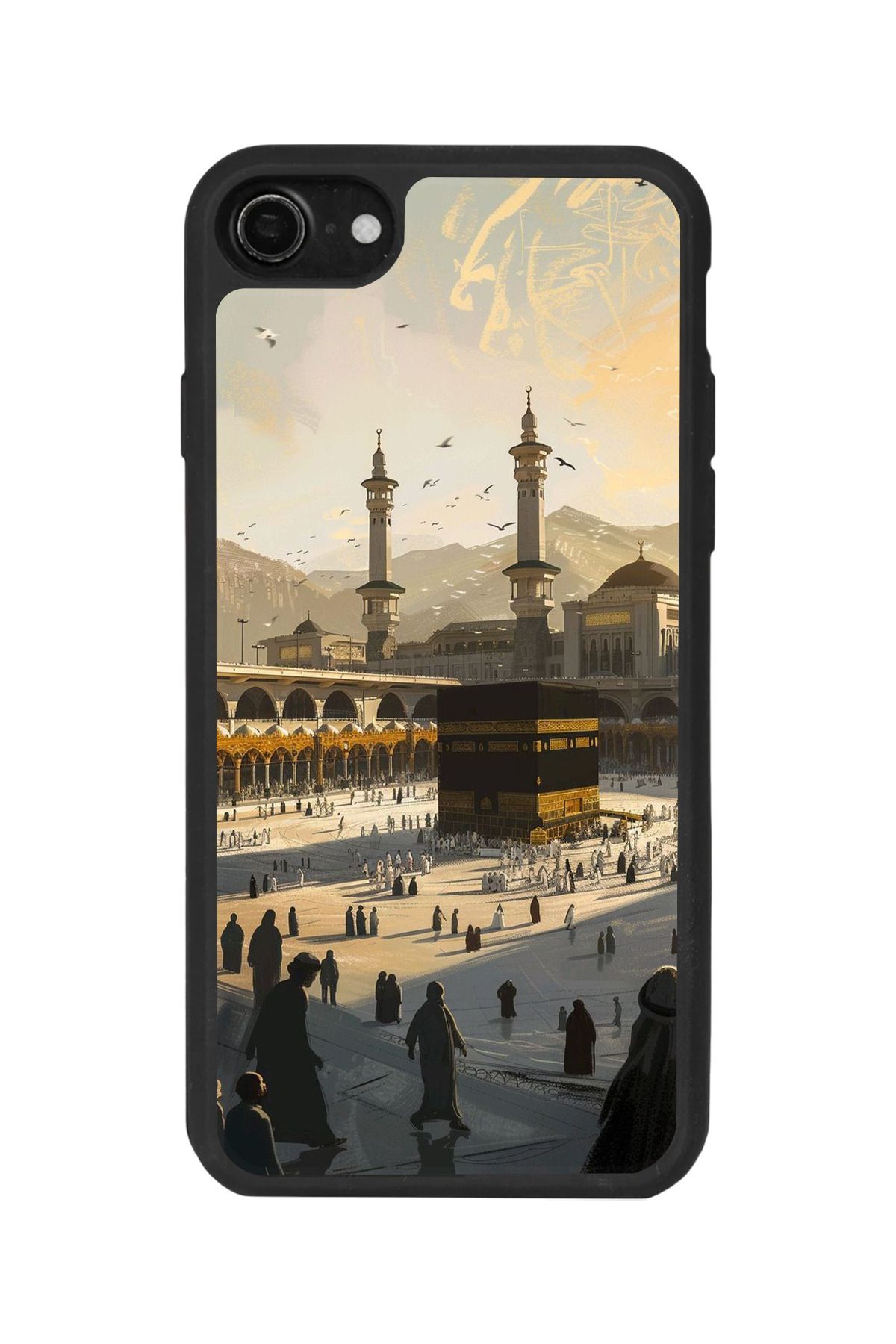 BGAKSESUAR iPhone 7 Uyumlu Mat Siyah Kılıf – Yumuşak Silikon, Koruyucu, Şok Emici Kapak