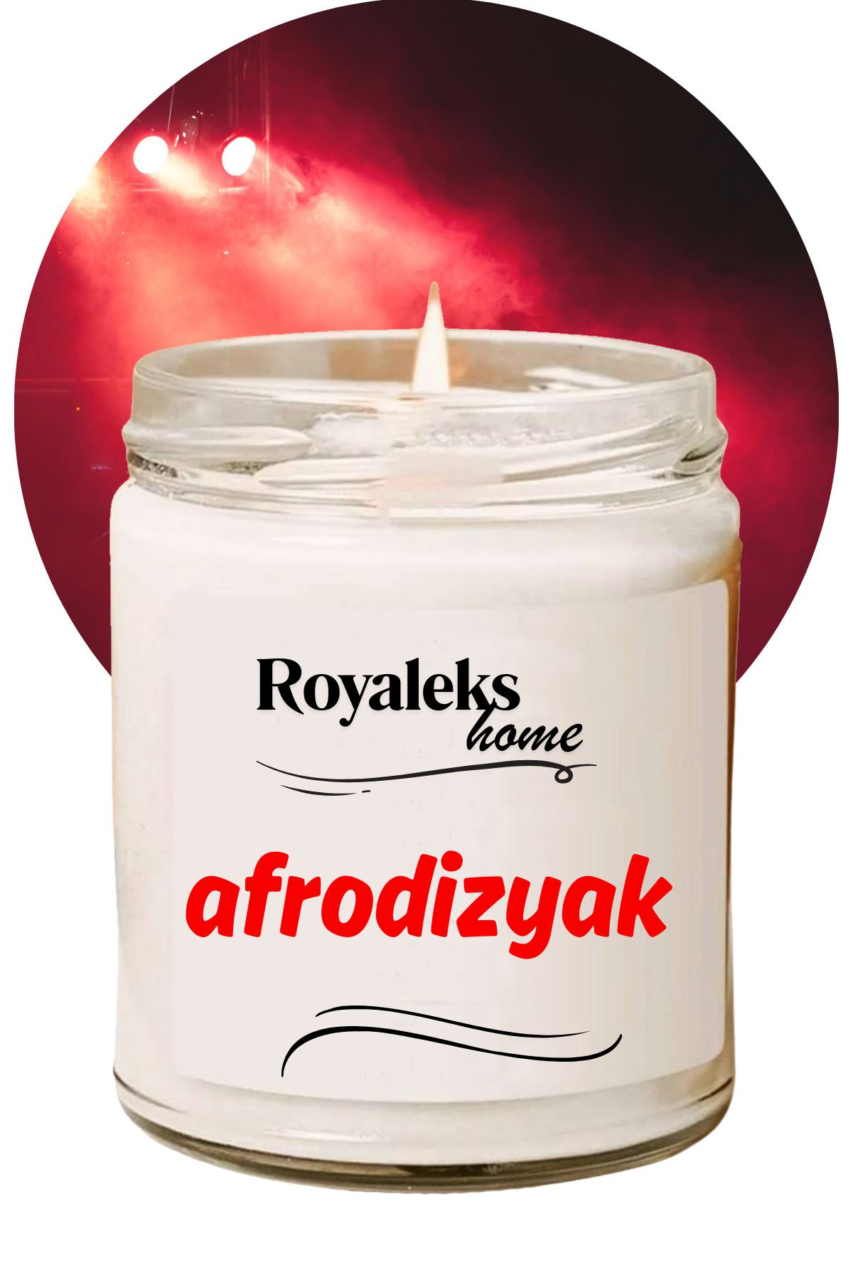 Royaleks Doğal Özel Seri Kokulu Dekoratif Kavanoz Mum 210 cc - - RYL