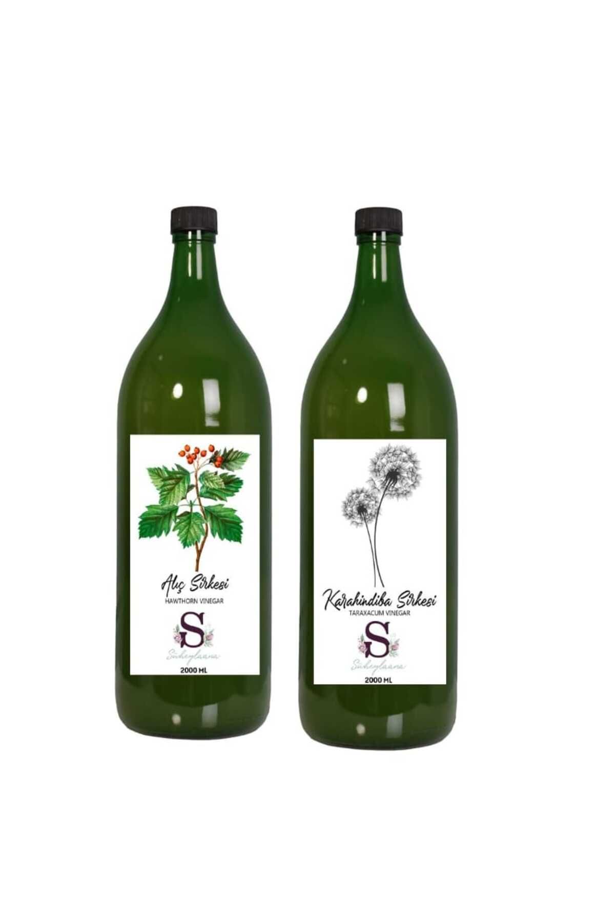 Süheylaana Doğal Alıç Sirkesi 2000 Ml - Doğal Karahindiba Sirkesi 2000 Ml