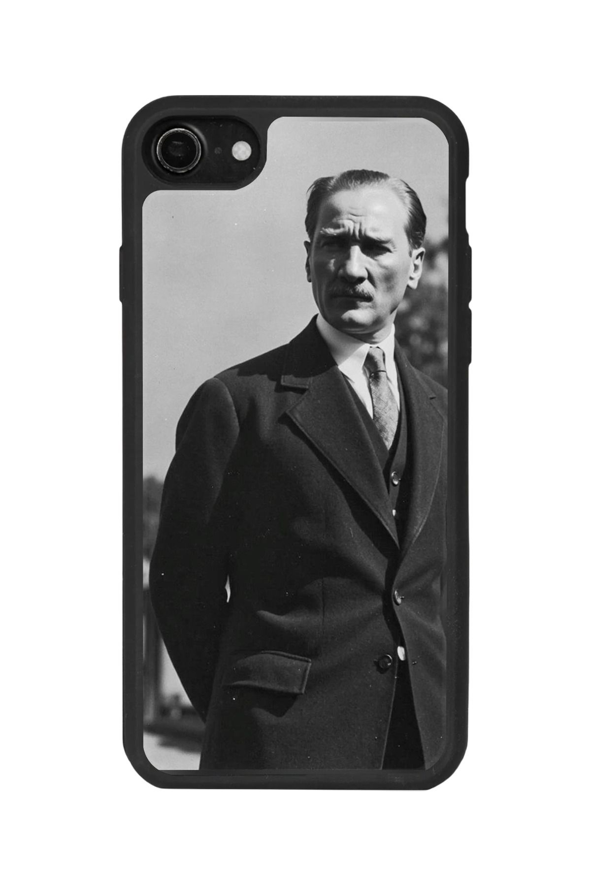 BGAKSESUAR Apple iPhone 7 Uyumlu Mat Siyah Kılıf – Yumuşak Silikon, Koruyucu, Şok Emici Kapak