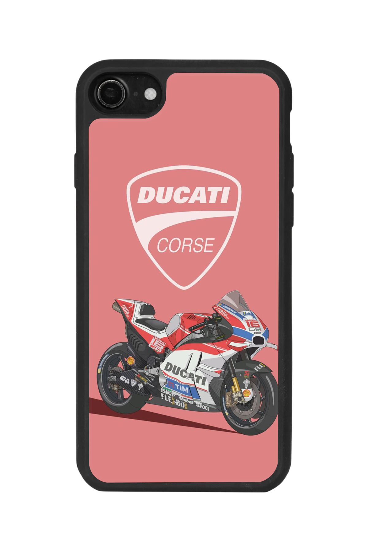 BGAKSESUAR iPhone SE Uyumlu Mat Siyah Kılıf – Yumuşak Silikon, Koruyucu, Şok Emici Kapak