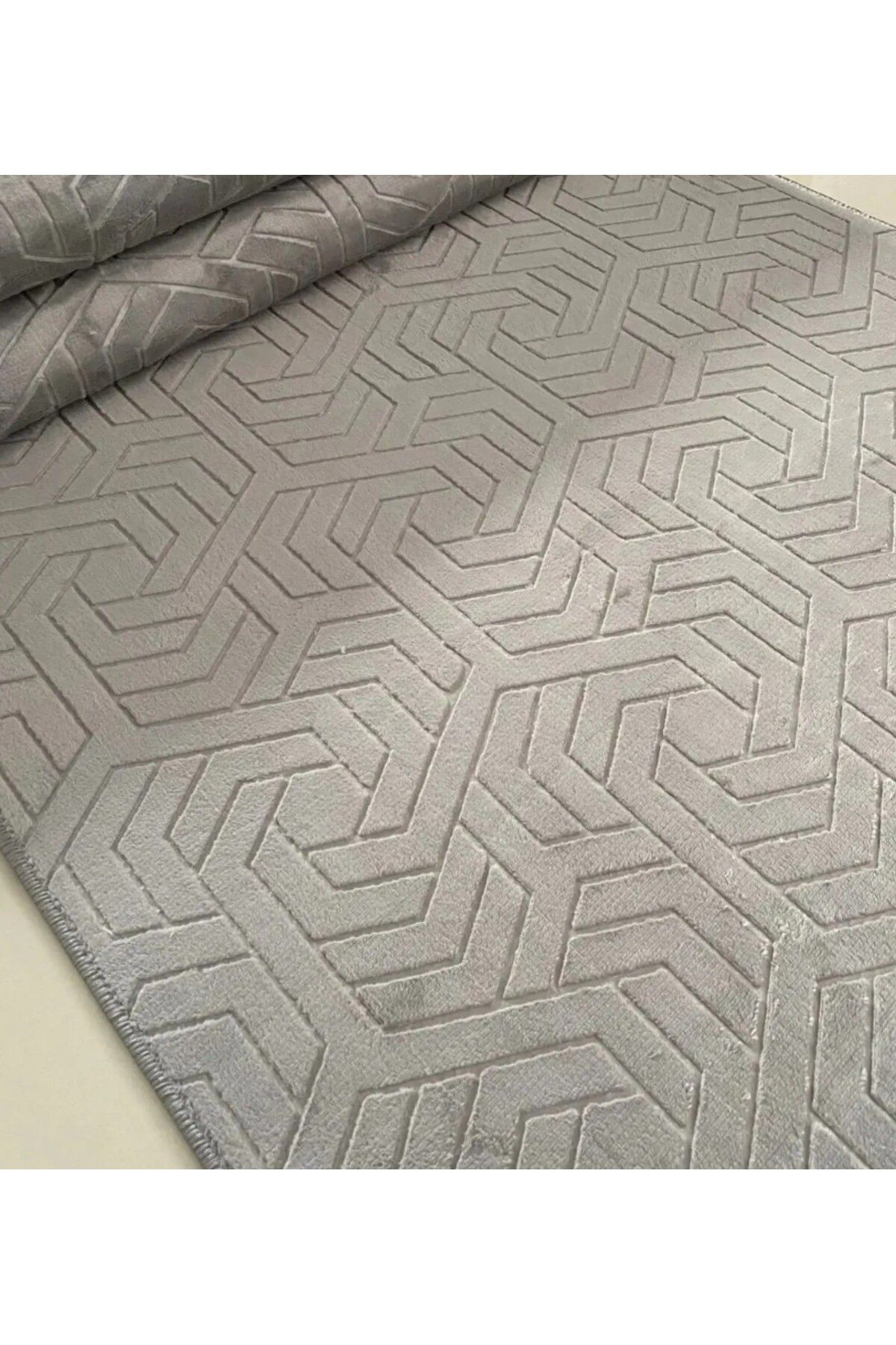 Dinarsu Gri Dinarsu Armoni Modern Kaymaz Taban Yıkanabilir Yolluk Ve Mutfak Koridor Salon Halısı
