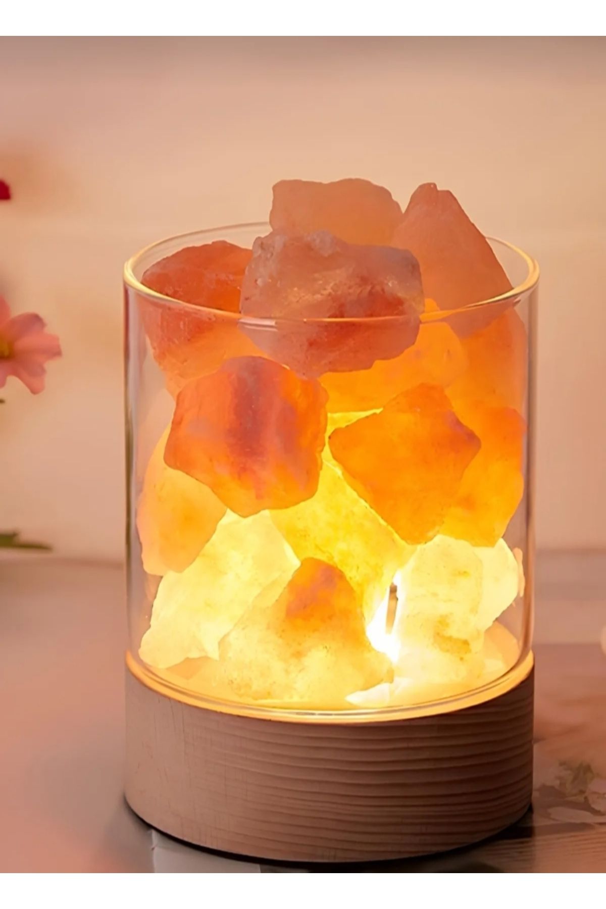 Home Led Işıklı Kaya Tuz Lambası, Himalaya Tuz, Doğal Hava Arıtma , Ev Dekorasyonu
