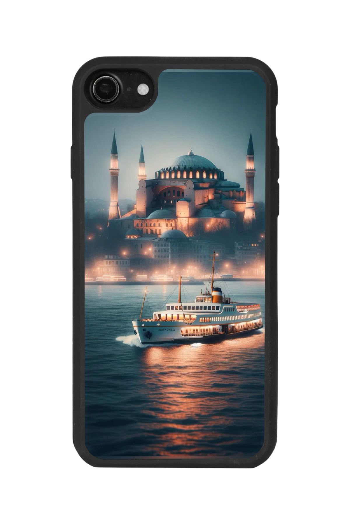BGAKSESUAR iPhone 8 Uyumlu Mat Siyah Kılıf – Yumuşak Silikon, Koruyucu, Şok Emici Kapak