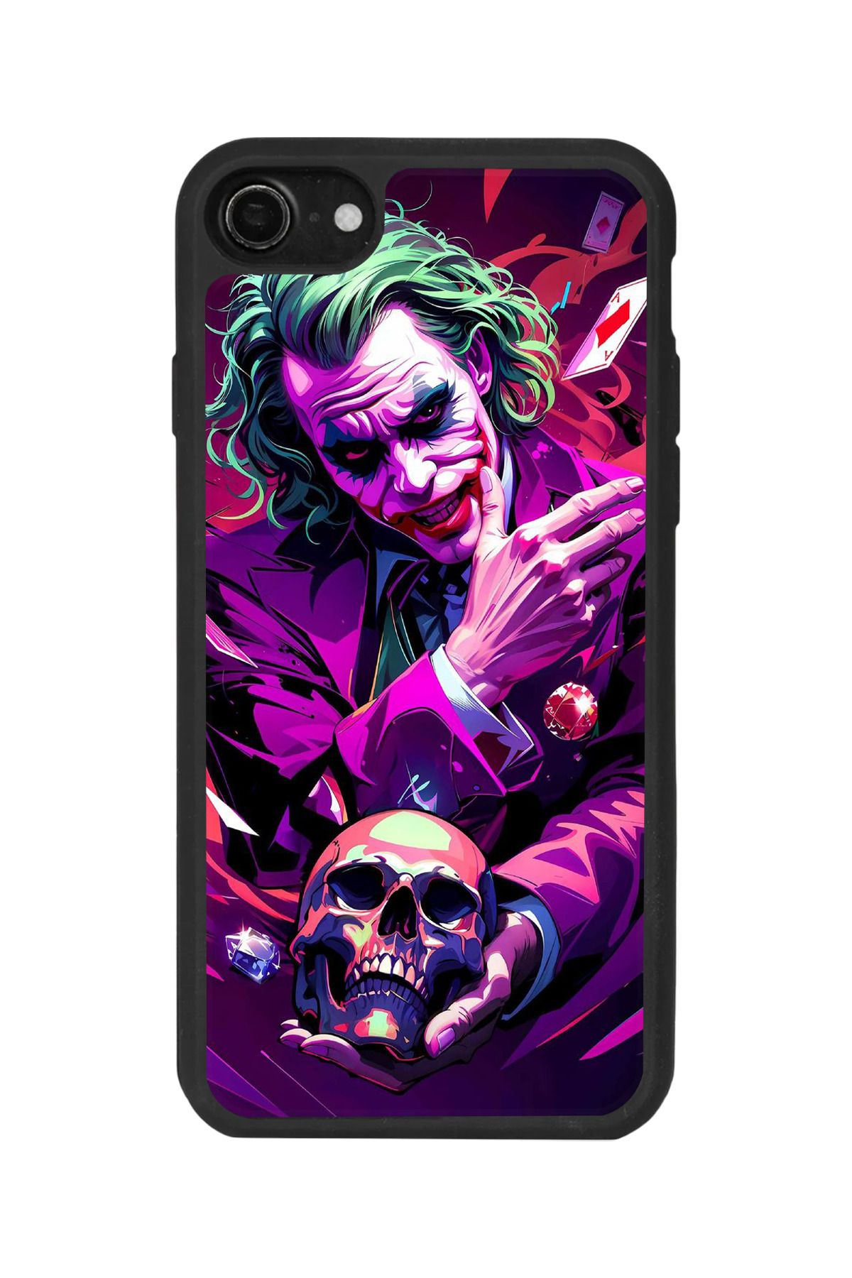 BGAKSESUAR iPhone 7 Uyumlu Mat Siyah Kılıf – Yumuşak Silikon, Koruyucu, Şok Emici Kapak