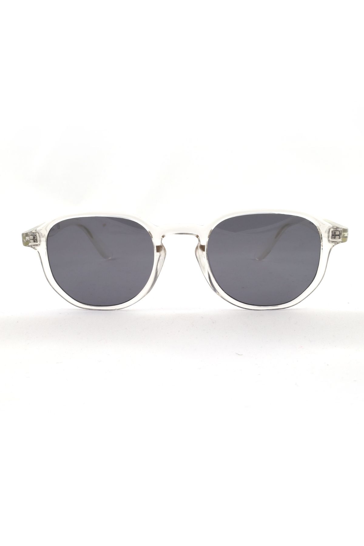 Barcelona B-5025-c01 Unisex Güneş Gözlüğü Şeffaf Kemik Çerçeve Füme Cam