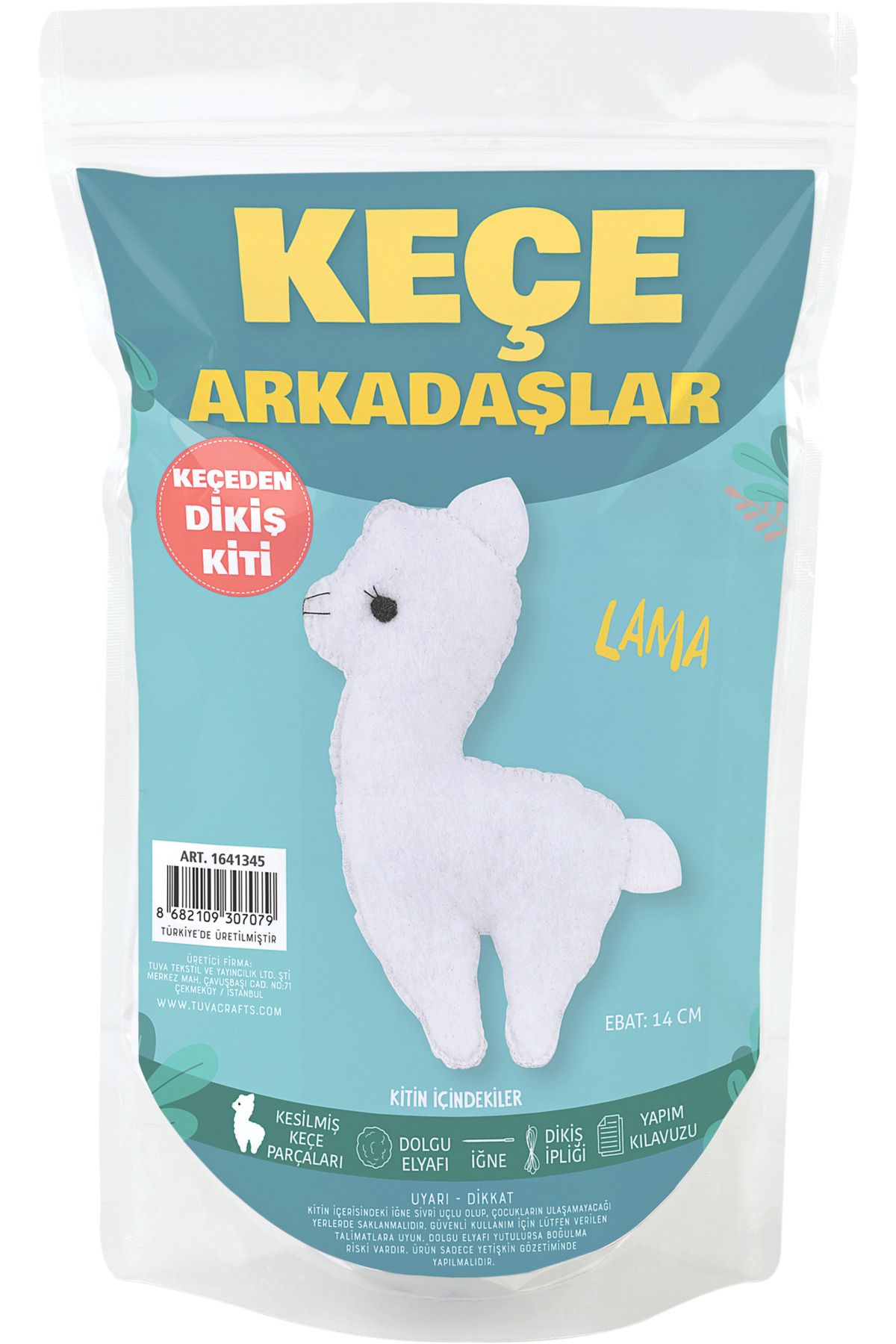 Tuva Keçe Arkadaşlar Keçeden Oyuncak Dikiş Kiti Lama