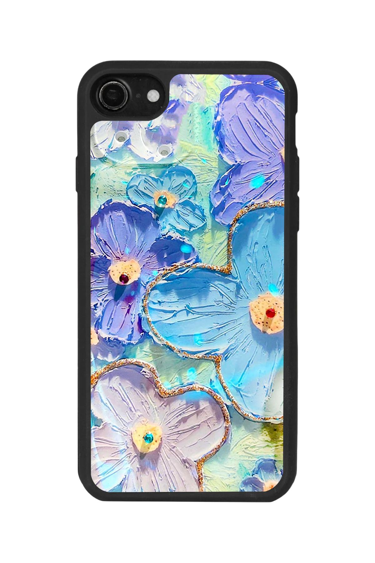 BGAKSESUAR iPhone SE Uyumlu Mat Siyah Uyumlu Kılıf – Yumuşak Silikon, Koruyucu, Şok Emici Kapak